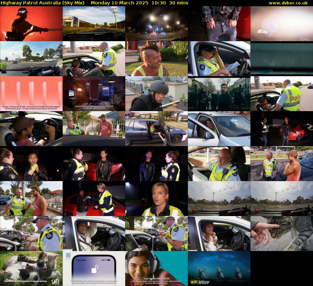 Highway Patrol Australia (Sky Mix) Monday 10 March 2025 10:30 - 11:00