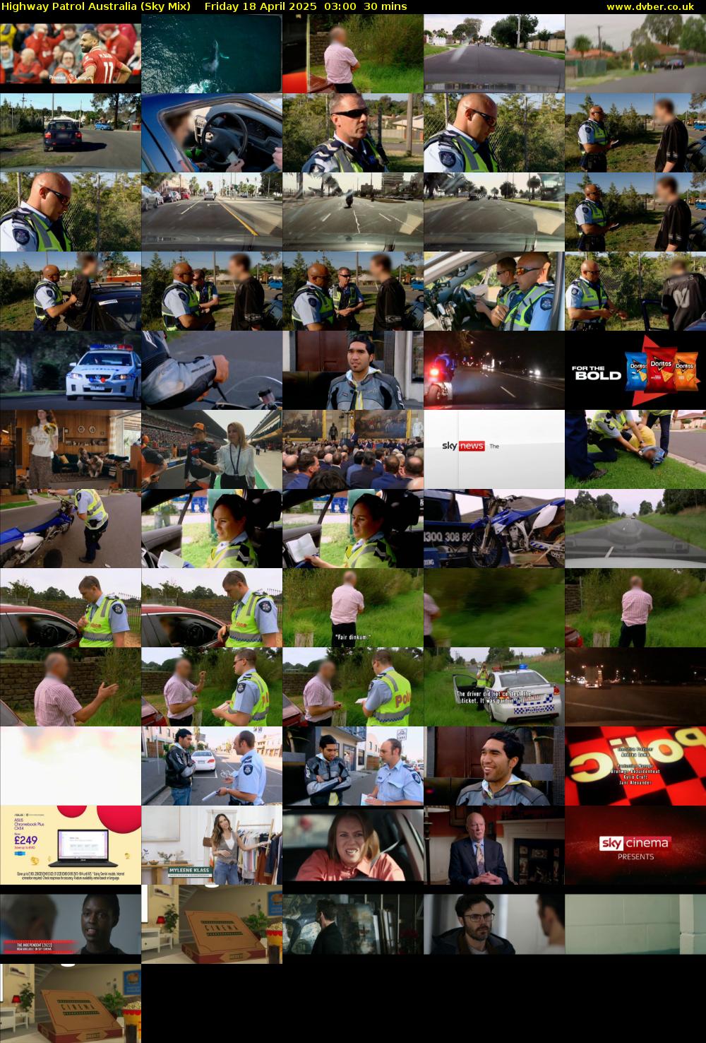 Highway Patrol Australia (Sky Mix) Friday 18 April 2025 03:00 - 03:30