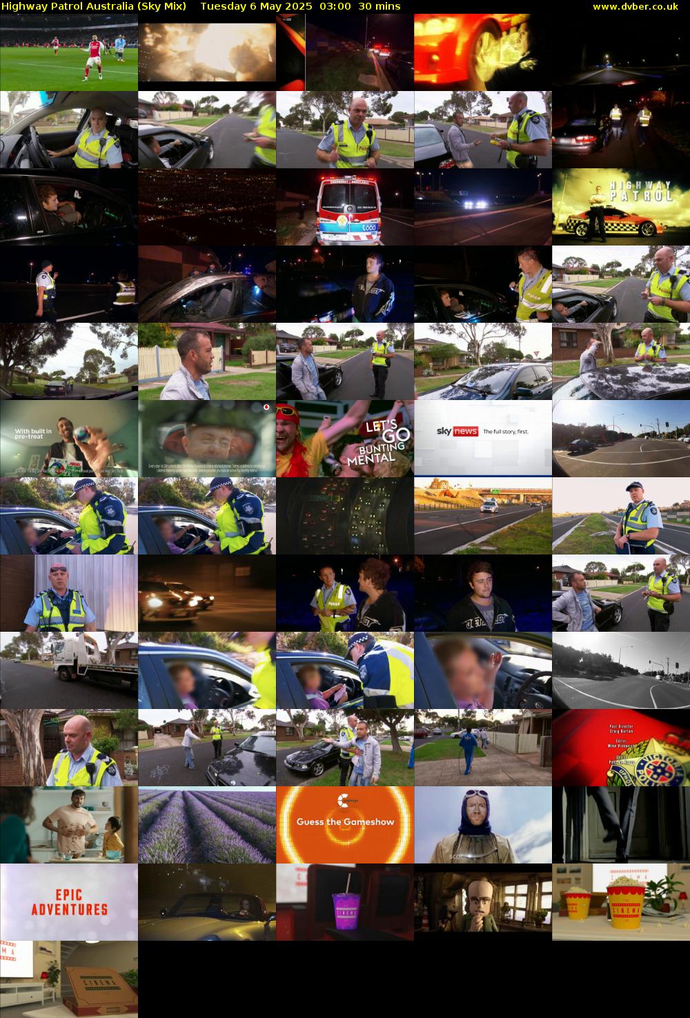 Highway Patrol Australia (Sky Mix) Tuesday 6 May 2025 03:00 - 03:30