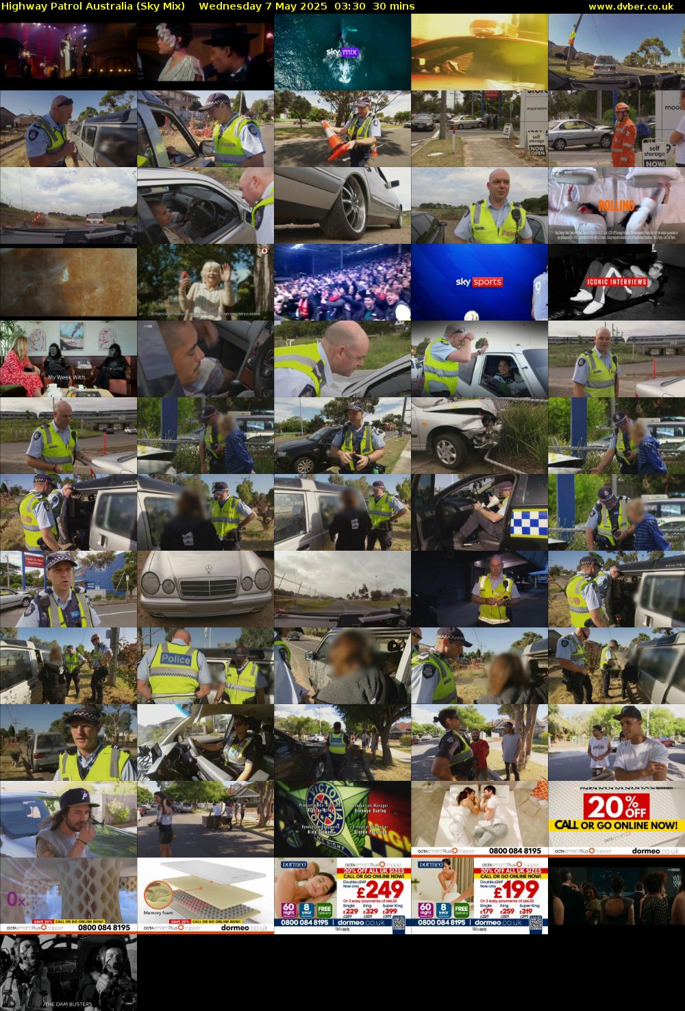 Highway Patrol Australia (Sky Mix) Wednesday 7 May 2025 03:30 - 04:00