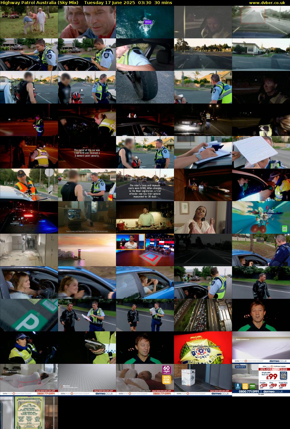 Highway Patrol Australia (Sky Mix) Tuesday 17 June 2025 03:30 - 04:00