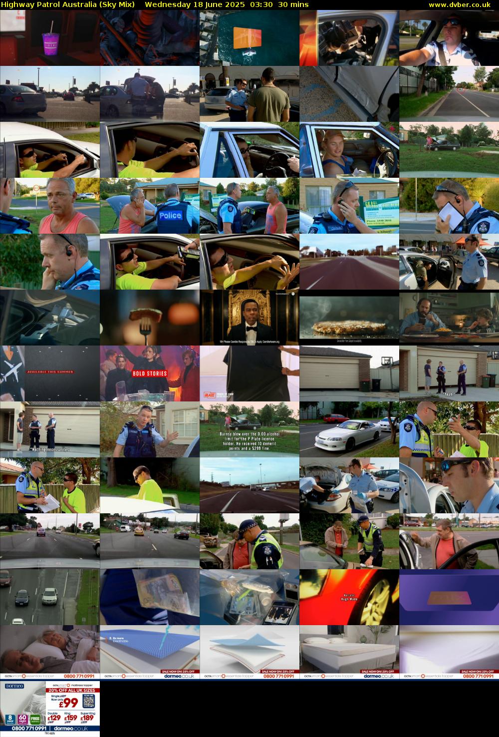 Highway Patrol Australia (Sky Mix) Wednesday 18 June 2025 03:30 - 04:00