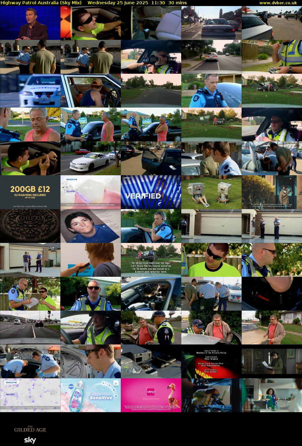 Highway Patrol Australia (Sky Mix) Wednesday 25 June 2025 11:30 - 12:00