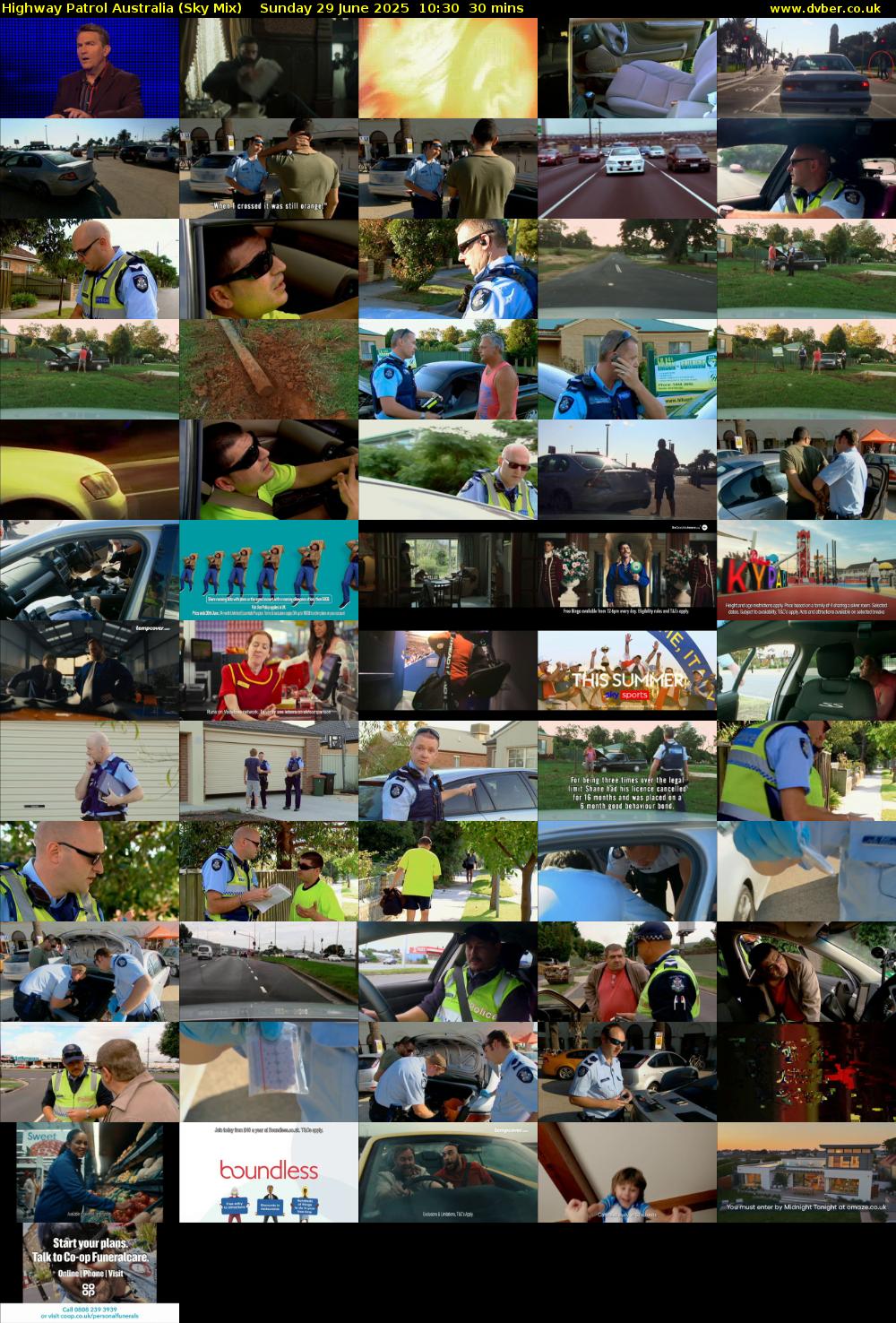 Highway Patrol Australia (Sky Mix) Sunday 29 June 2025 10:30 - 11:00