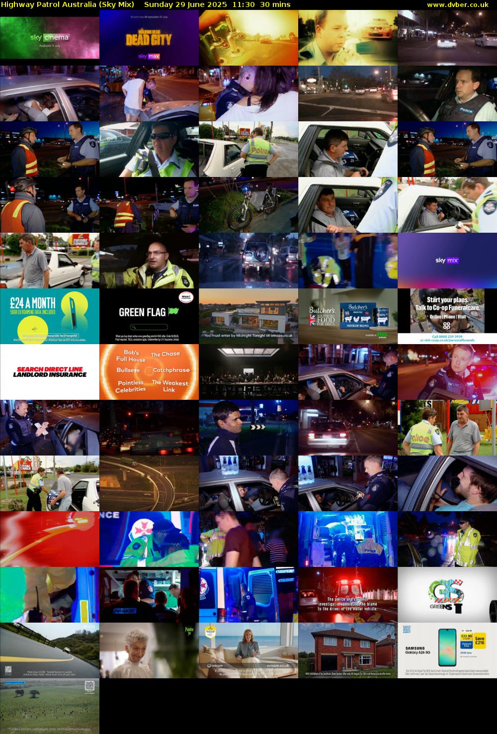 Highway Patrol Australia (Sky Mix) Sunday 29 June 2025 11:30 - 12:00