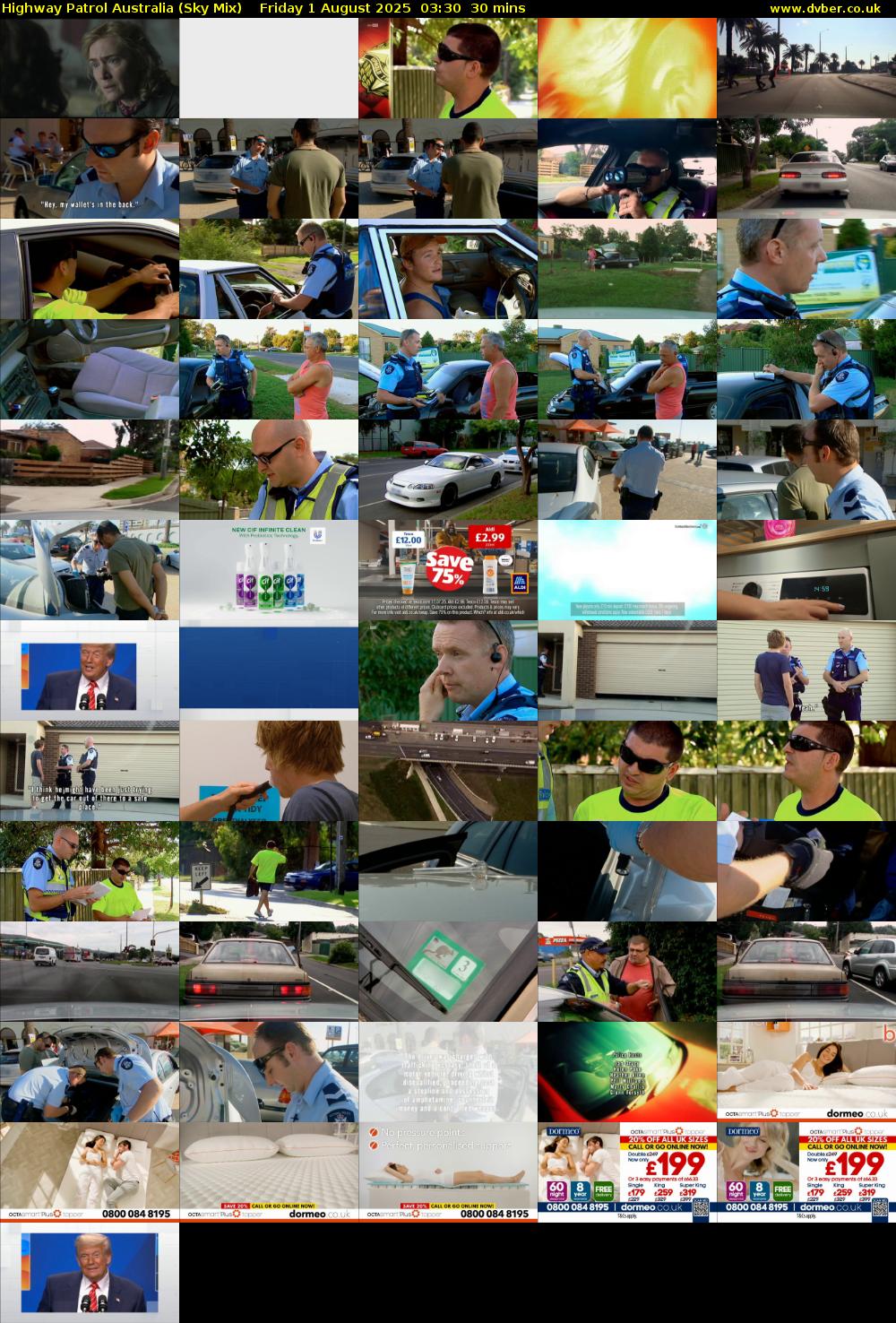 Highway Patrol Australia (Sky Mix) Friday 1 August 2025 03:30 - 04:00
