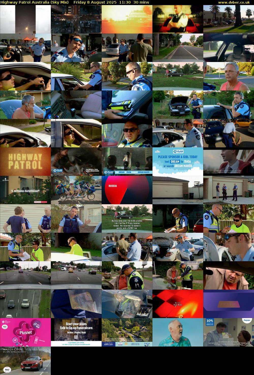 Highway Patrol Australia (Sky Mix) Friday 8 August 2025 11:30 - 12:00