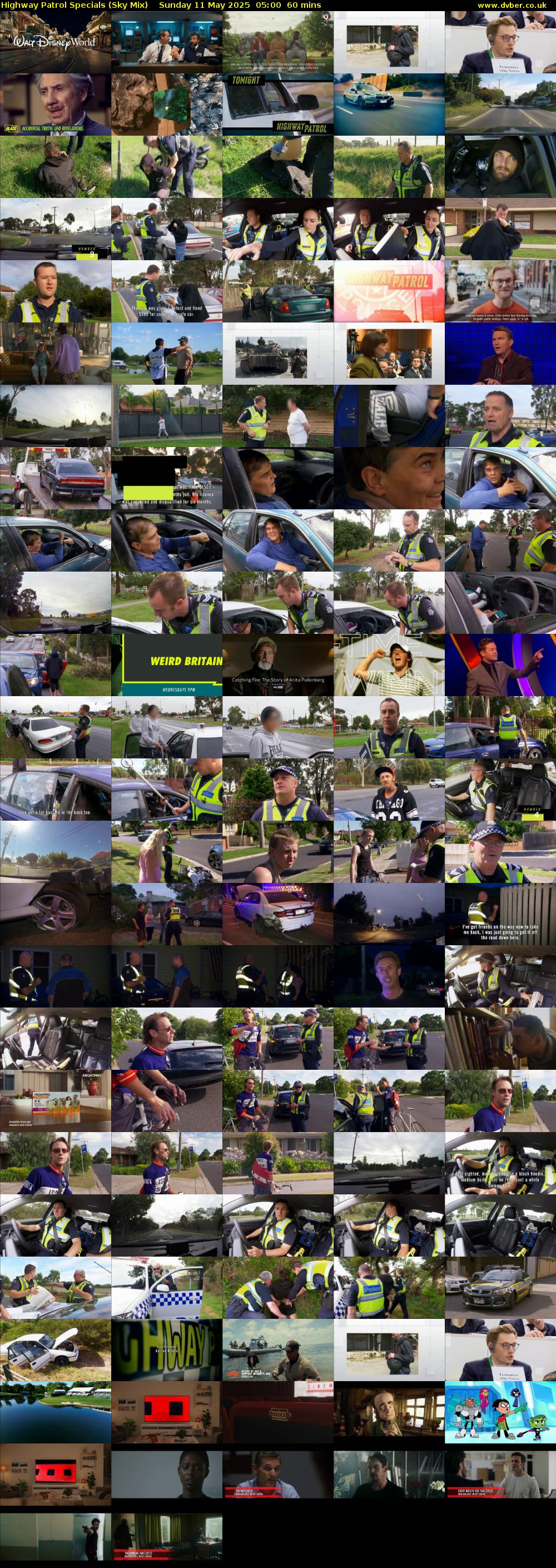 Highway Patrol Specials (Sky Mix) Sunday 11 May 2025 05:00 - 06:00
