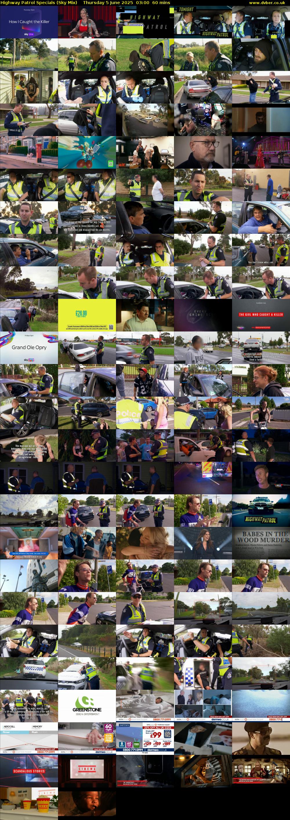 Highway Patrol Specials (Sky Mix) Thursday 5 June 2025 03:00 - 04:00