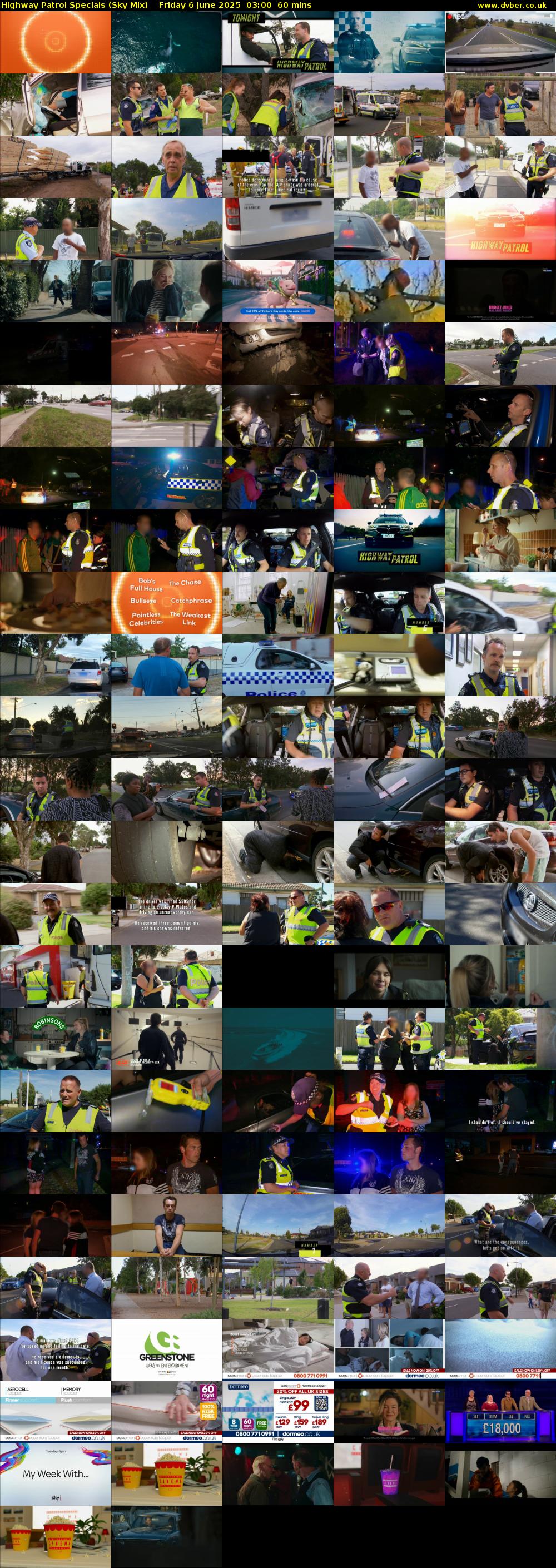 Highway Patrol Specials (Sky Mix) Friday 6 June 2025 03:00 - 04:00