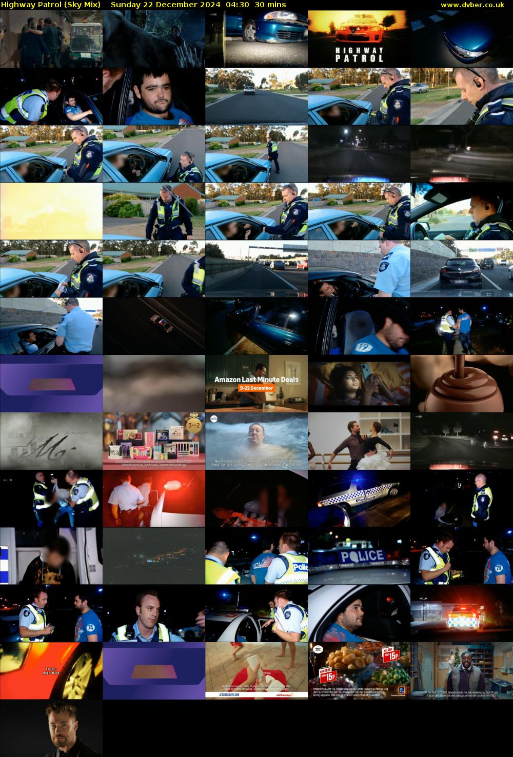 Highway Patrol (Sky Mix) Sunday 22 December 2024 04:30 - 05:00