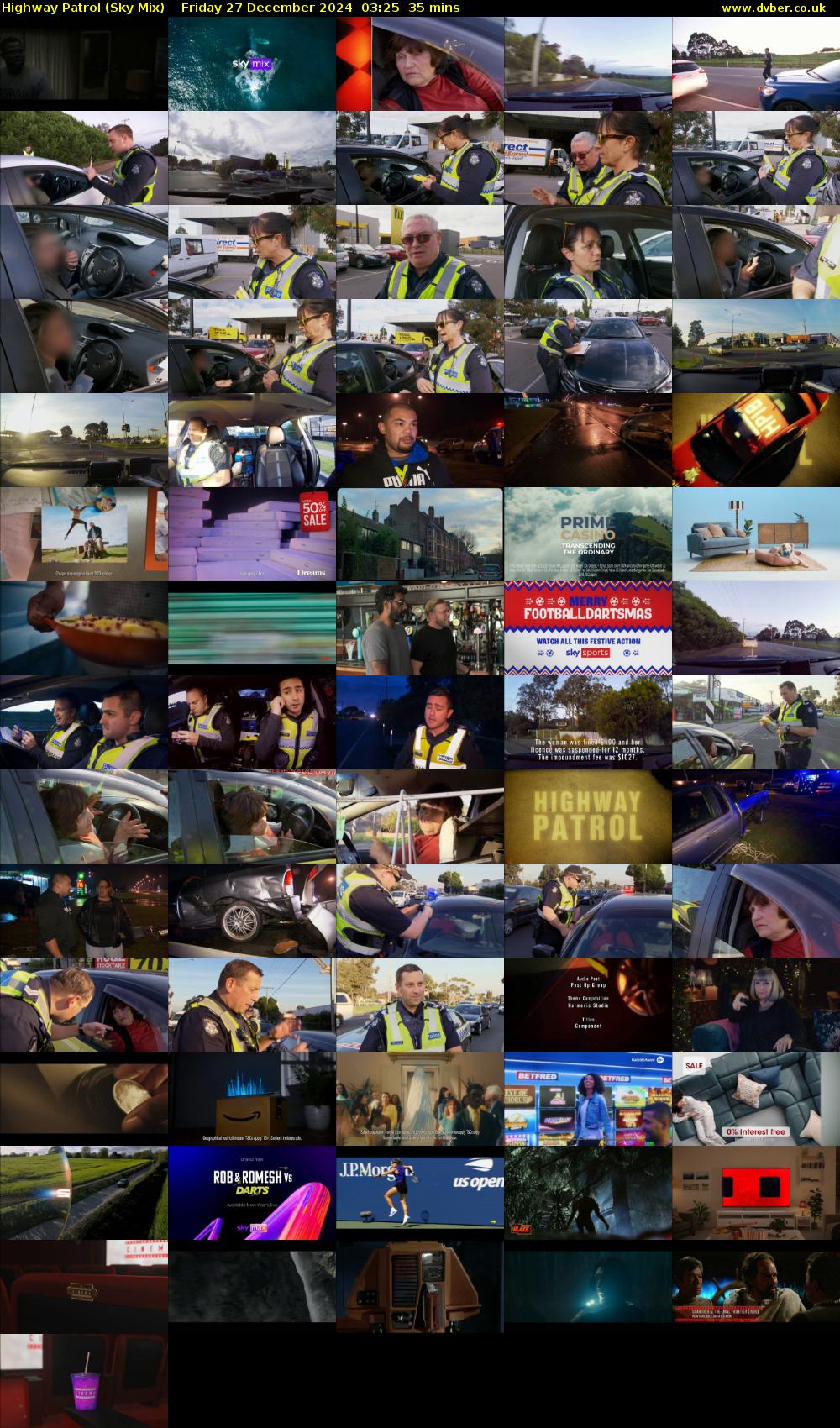 Highway Patrol (Sky Mix) Friday 27 December 2024 03:25 - 04:00