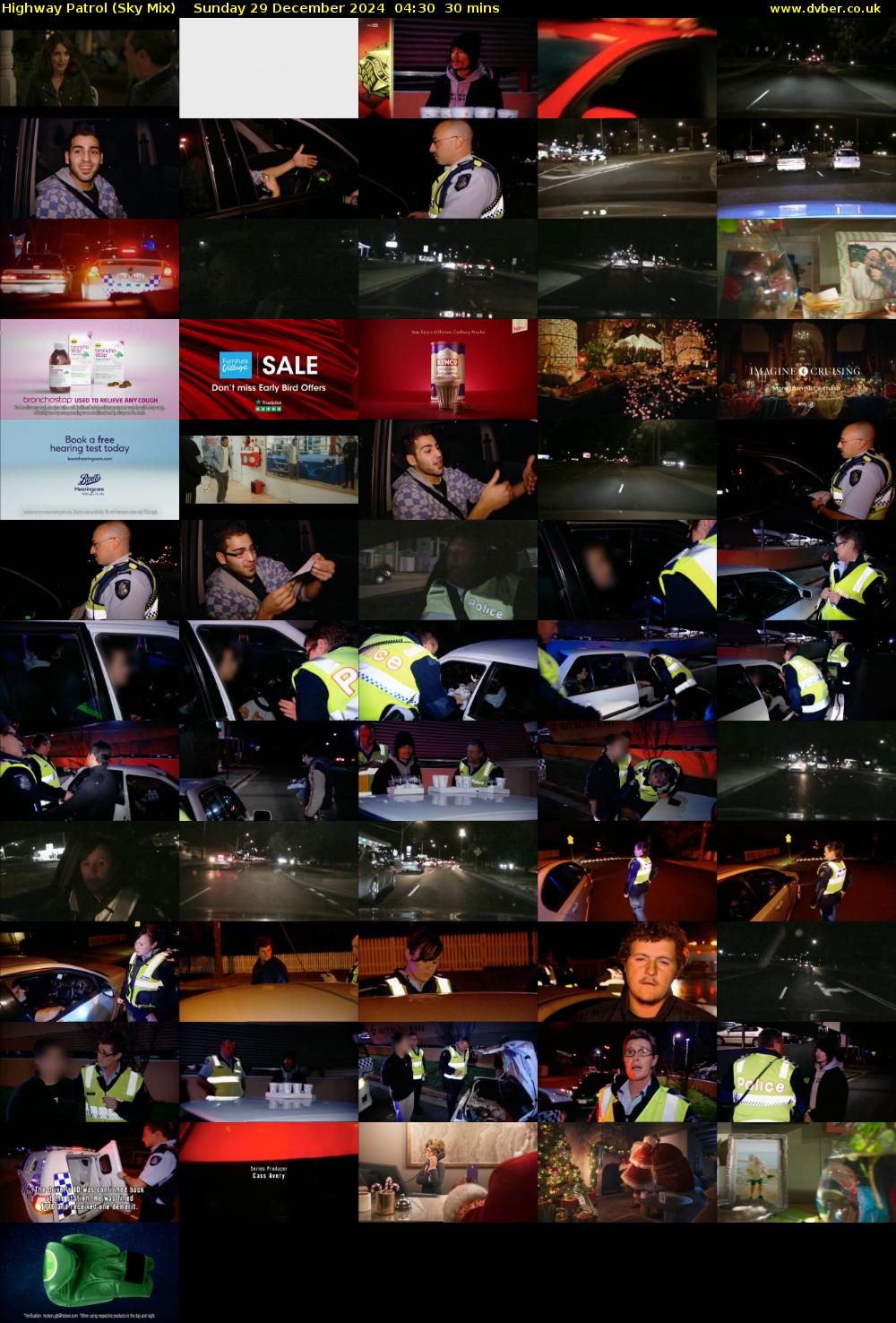 Highway Patrol (Sky Mix) Sunday 29 December 2024 04:30 - 05:00