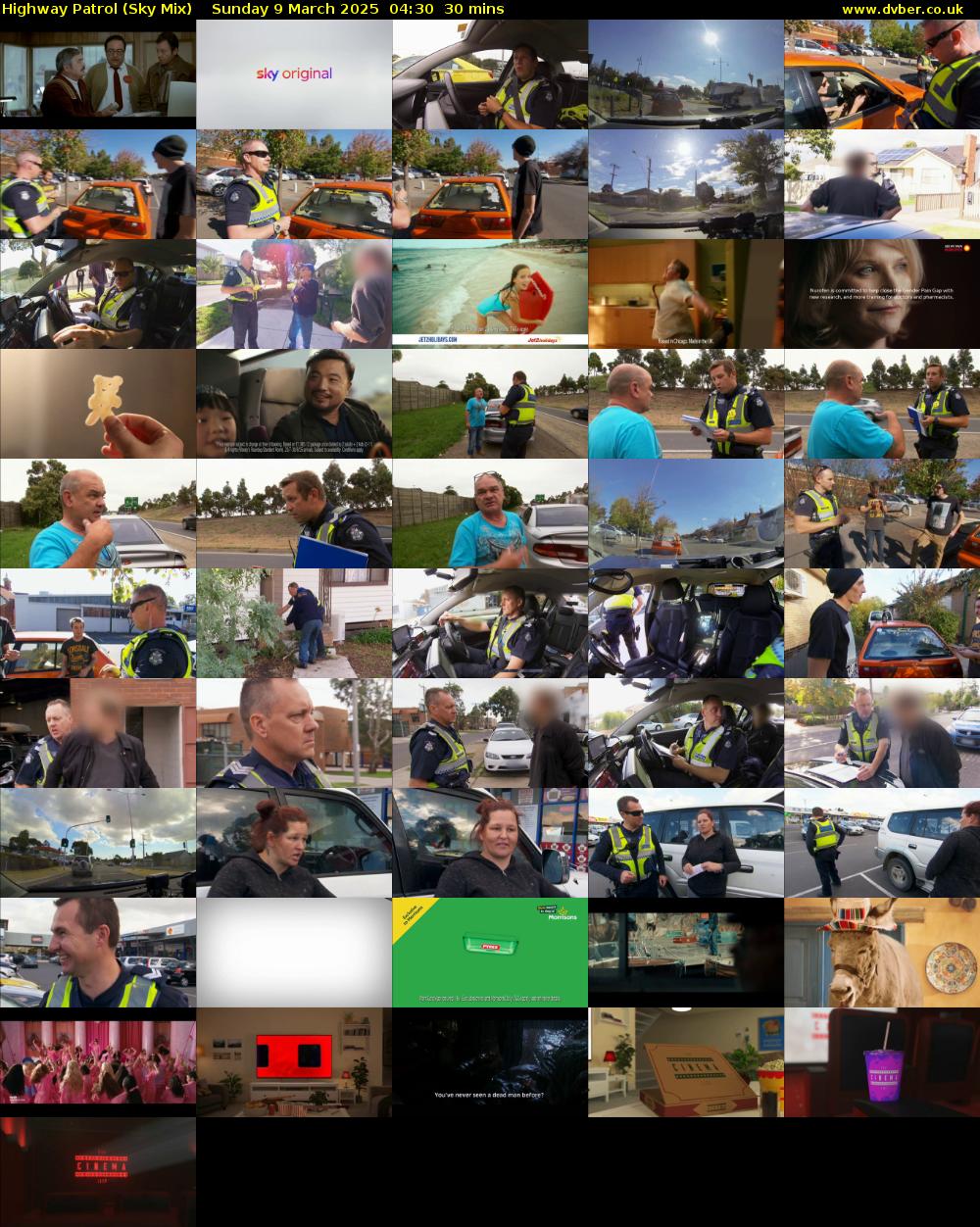Highway Patrol (Sky Mix) Sunday 9 March 2025 04:30 - 05:00