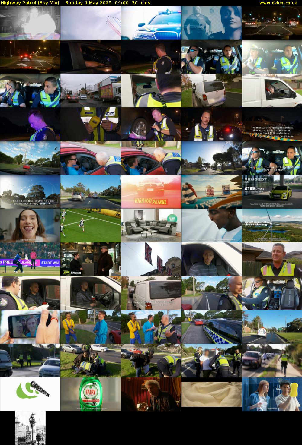 Highway Patrol (Sky Mix) Sunday 4 May 2025 04:00 - 04:30