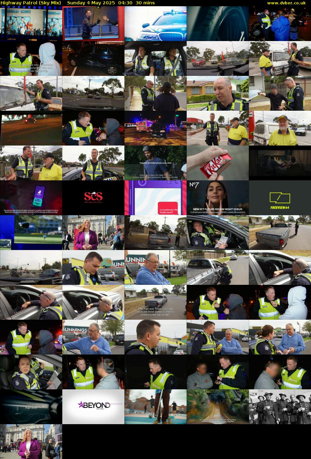 Highway Patrol (Sky Mix) Sunday 4 May 2025 04:30 - 05:00