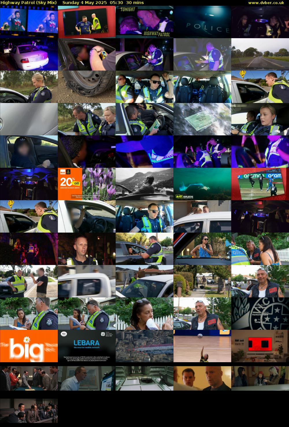 Highway Patrol (Sky Mix) Sunday 4 May 2025 05:30 - 06:00