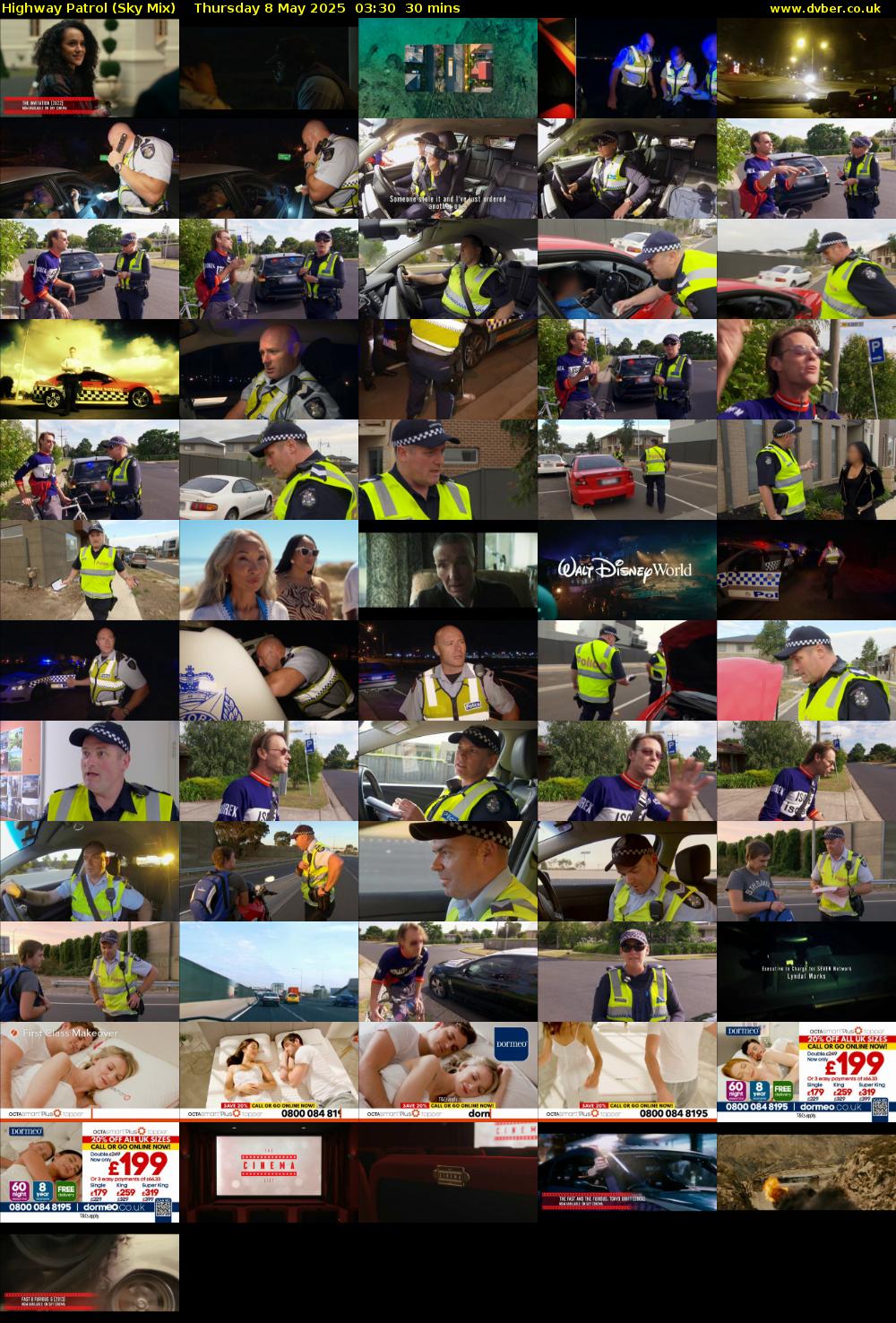 Highway Patrol (Sky Mix) Thursday 8 May 2025 03:30 - 04:00