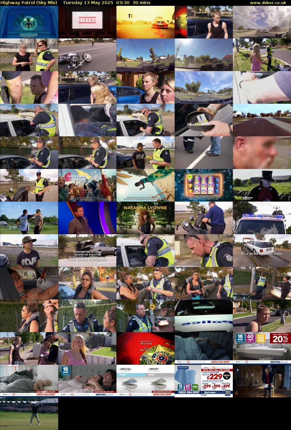 Highway Patrol (Sky Mix) Tuesday 13 May 2025 03:30 - 04:00