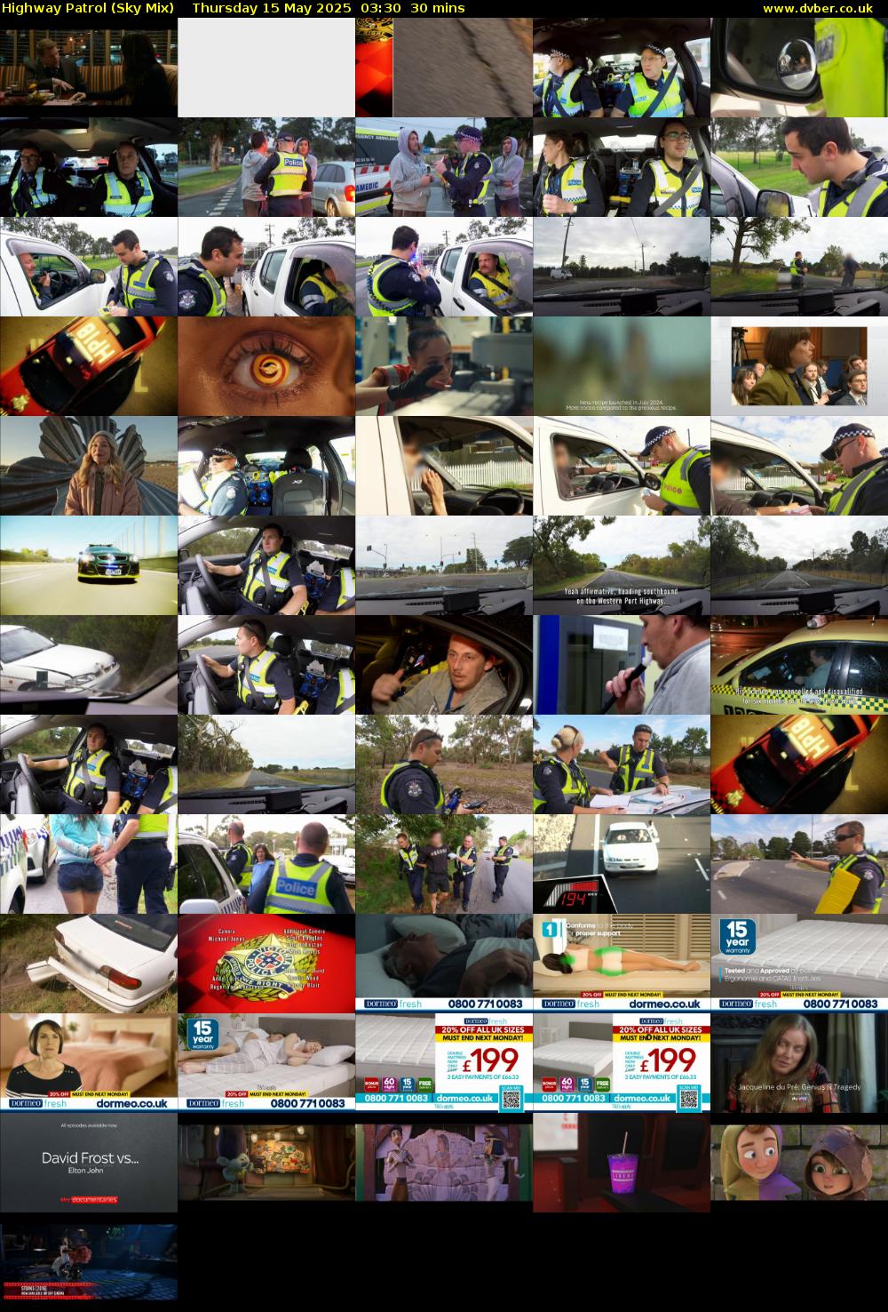 Highway Patrol (Sky Mix) Thursday 15 May 2025 03:30 - 04:00