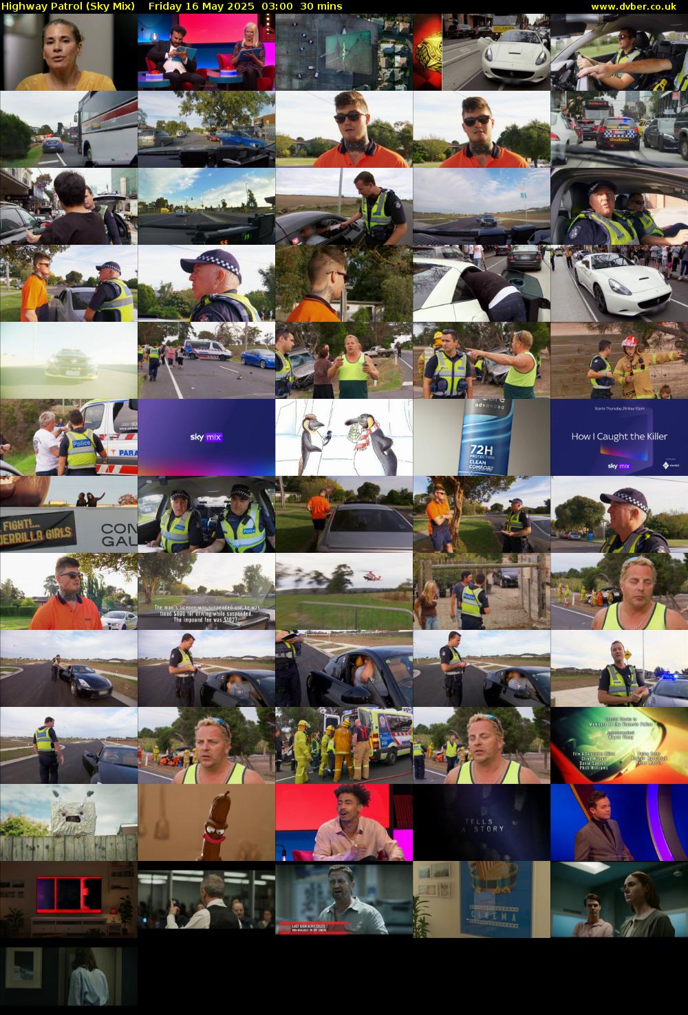 Highway Patrol (Sky Mix) Friday 16 May 2025 03:00 - 03:30
