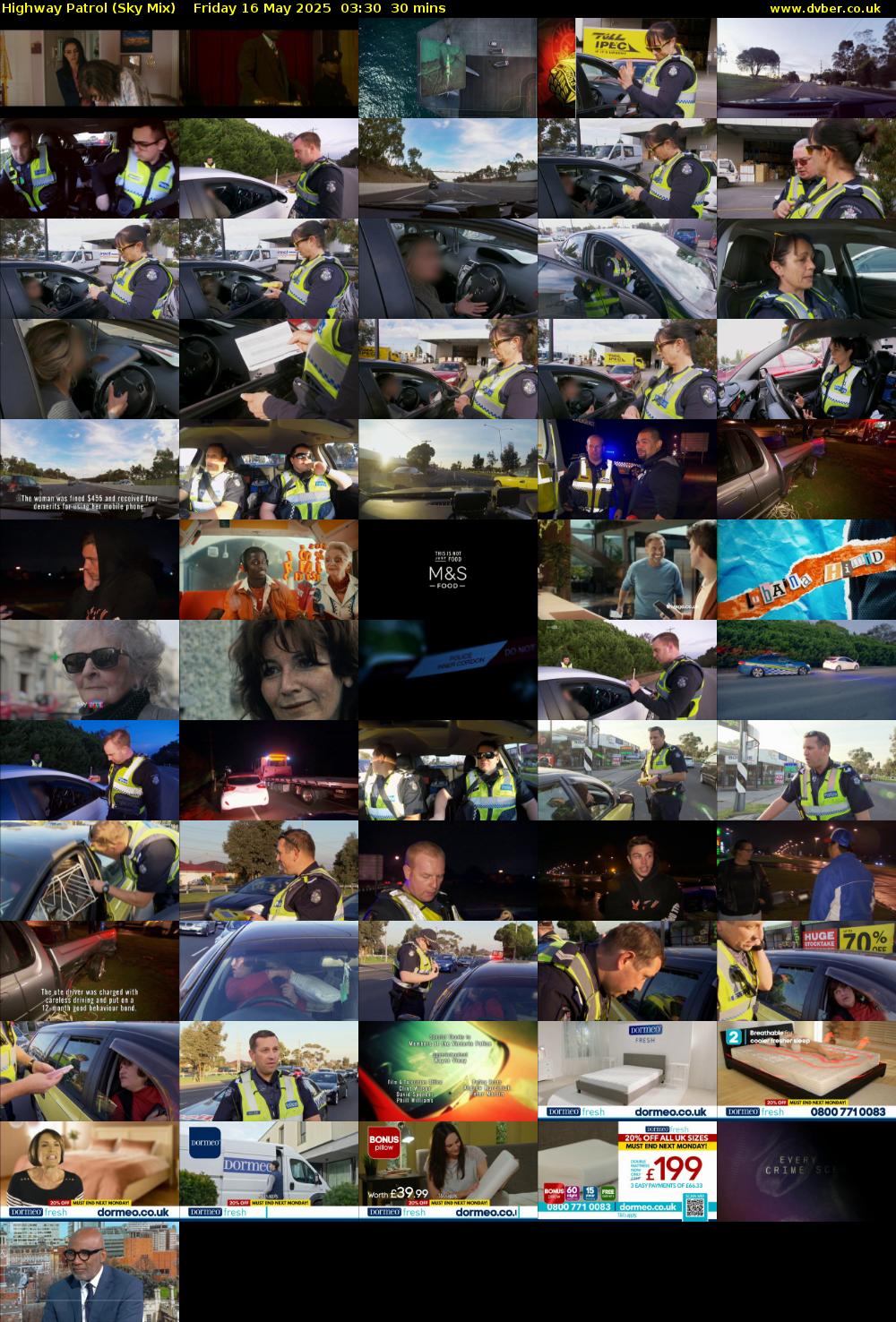 Highway Patrol (Sky Mix) Friday 16 May 2025 03:30 - 04:00