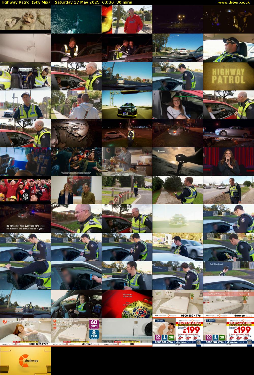 Highway Patrol (Sky Mix) Saturday 17 May 2025 03:30 - 04:00