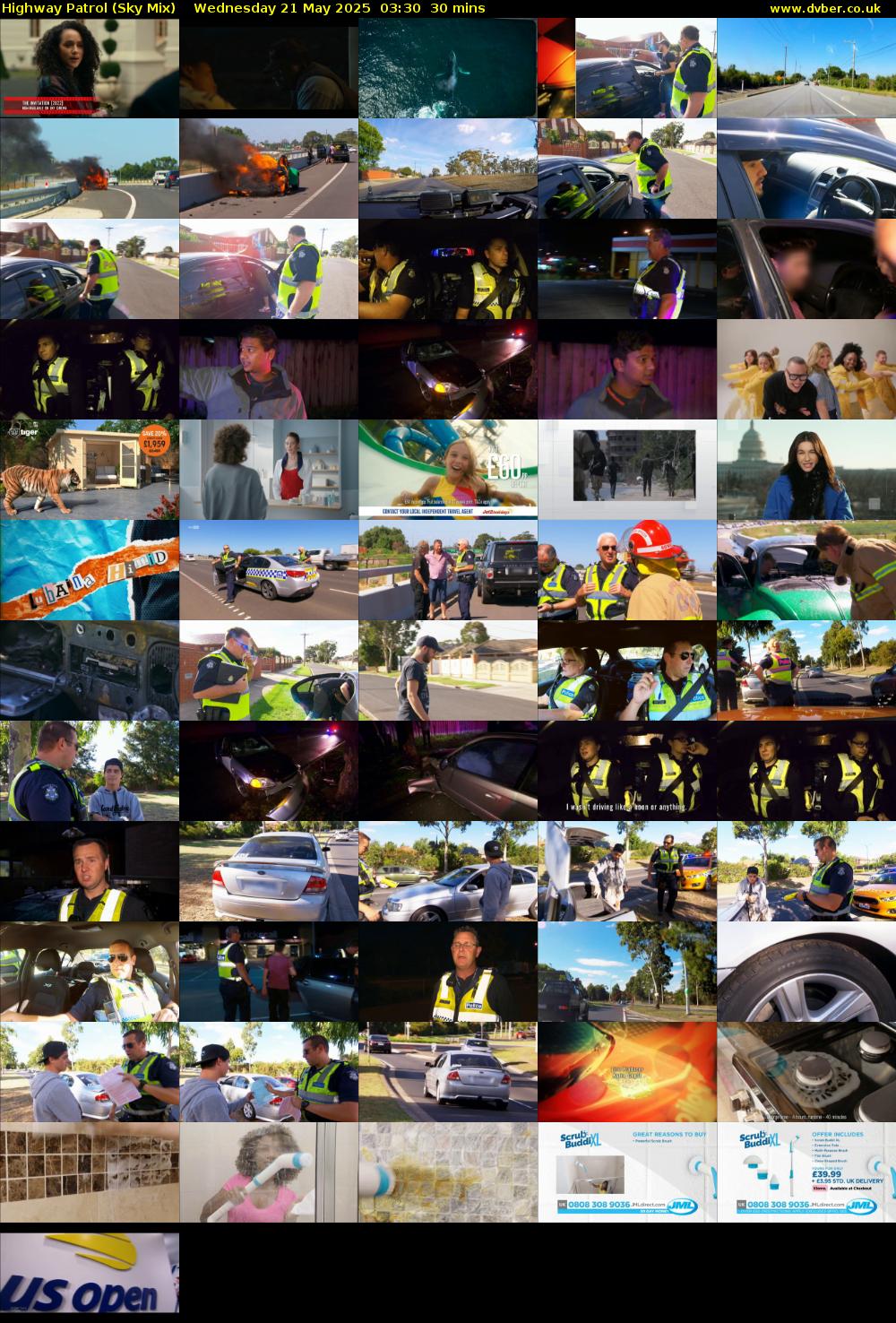 Highway Patrol (Sky Mix) Wednesday 21 May 2025 03:30 - 04:00
