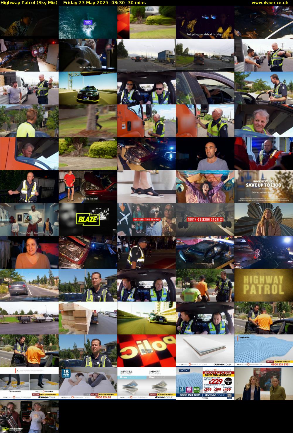 Highway Patrol (Sky Mix) Friday 23 May 2025 03:30 - 04:00