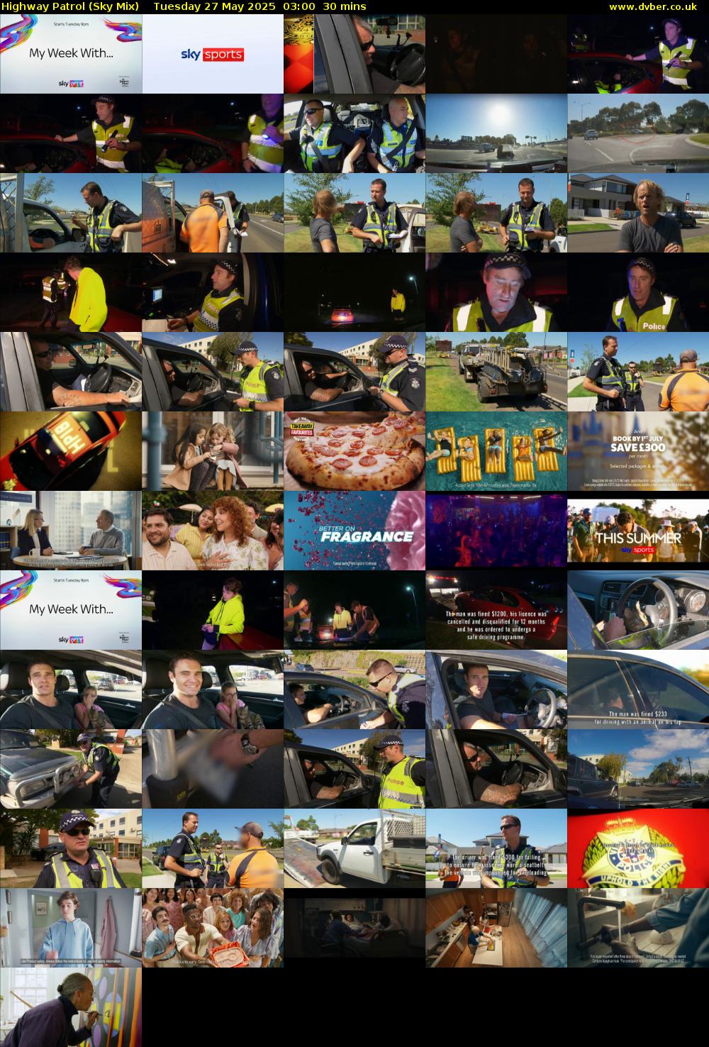 Highway Patrol (Sky Mix) Tuesday 27 May 2025 03:00 - 03:30