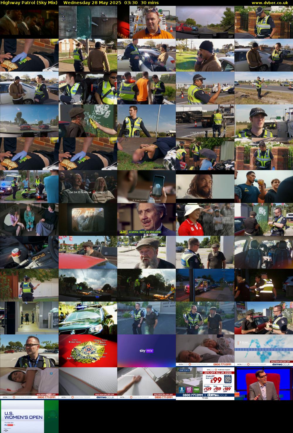 Highway Patrol (Sky Mix) Wednesday 28 May 2025 03:30 - 04:00