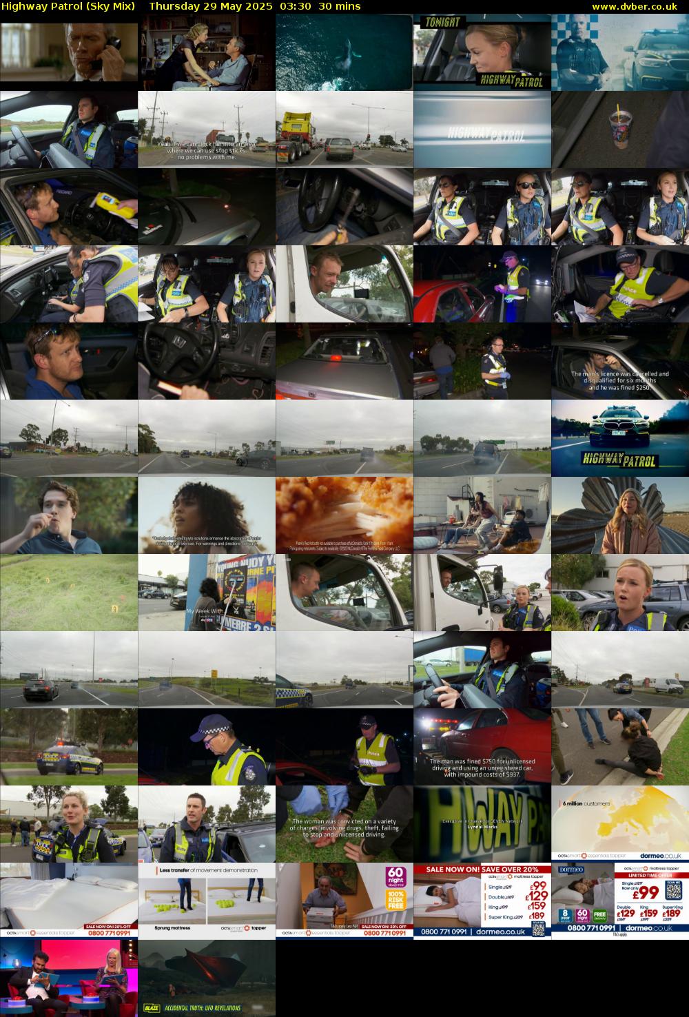Highway Patrol (Sky Mix) Thursday 29 May 2025 03:30 - 04:00