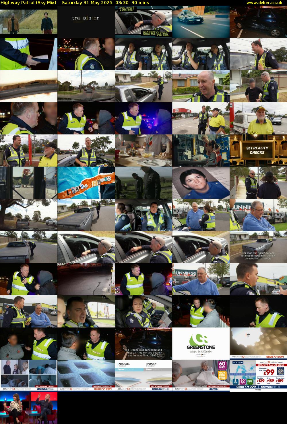Highway Patrol (Sky Mix) Saturday 31 May 2025 03:30 - 04:00