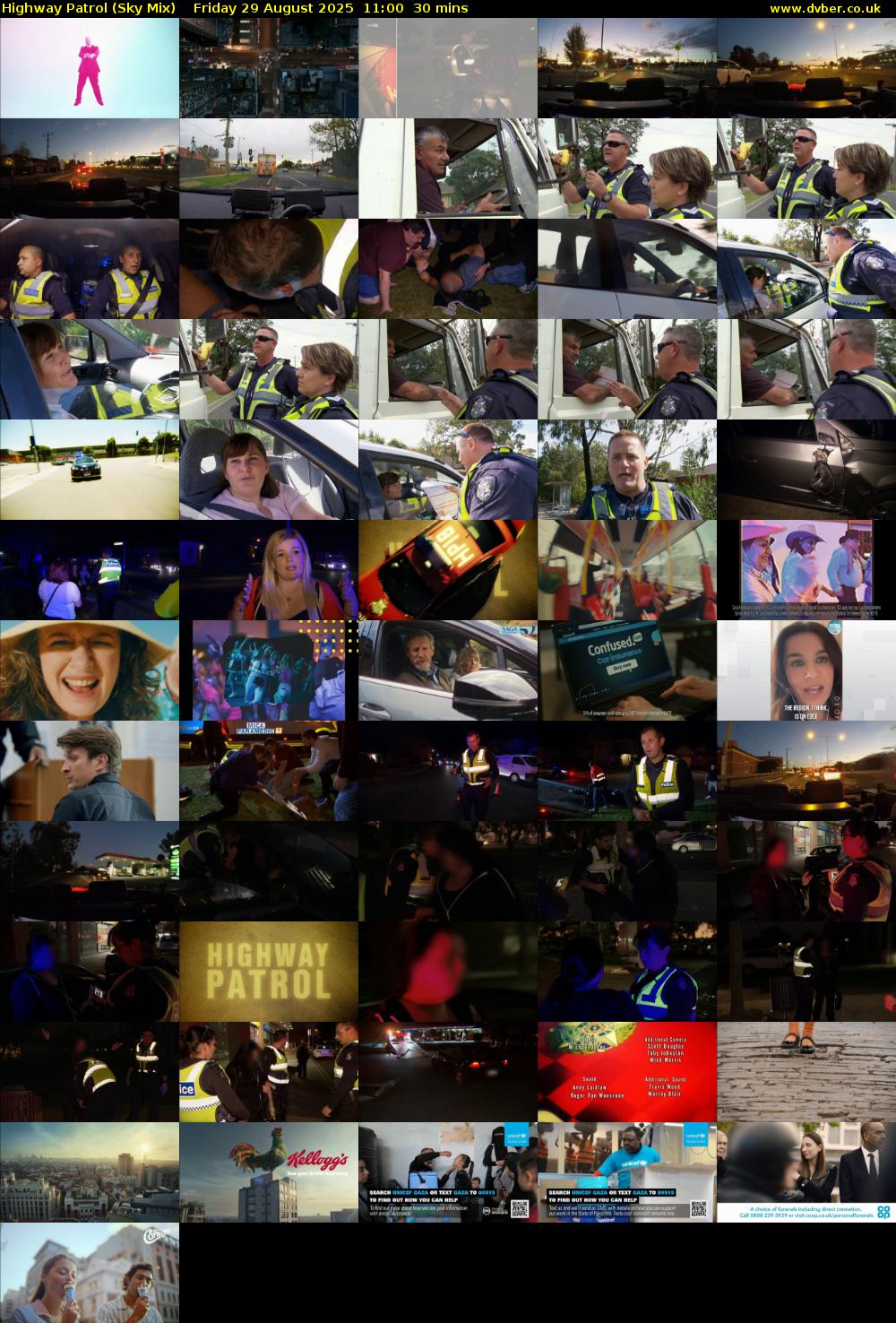 Highway Patrol (Sky Mix) Friday 29 August 2025 11:00 - 11:30