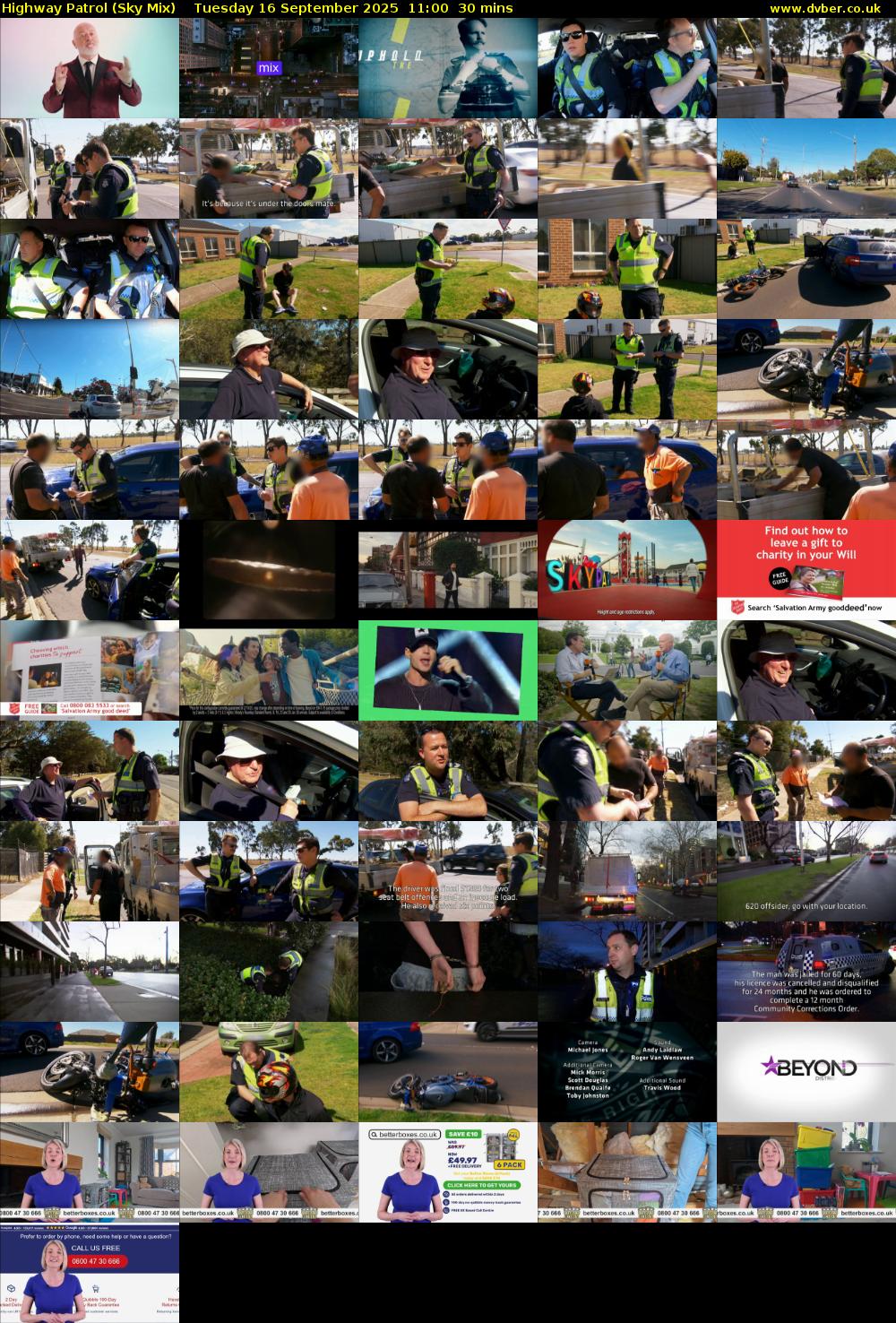 Highway Patrol (Sky Mix) Tuesday 16 September 2025 11:00 - 11:30