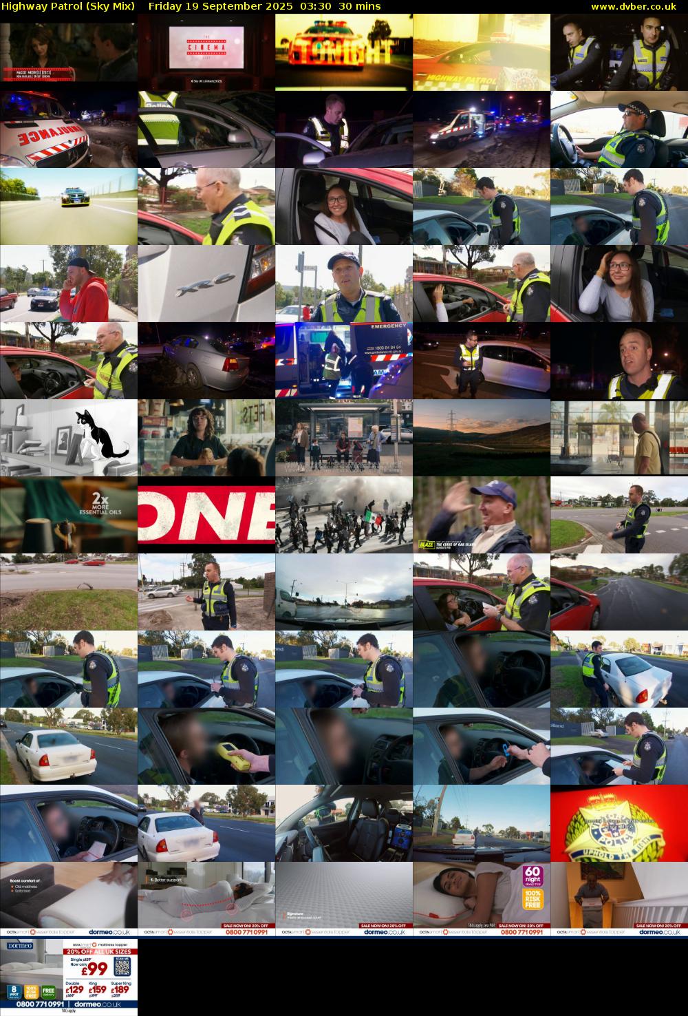 Highway Patrol (Sky Mix) Friday 19 September 2025 03:30 - 04:00