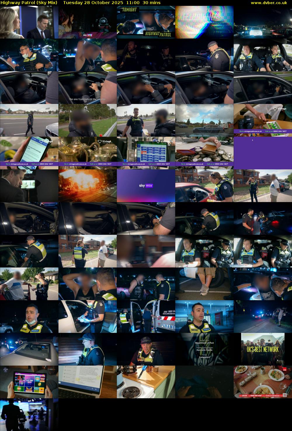 Highway Patrol (Sky Mix) Tuesday 28 October 2025 11:00 - 11:30