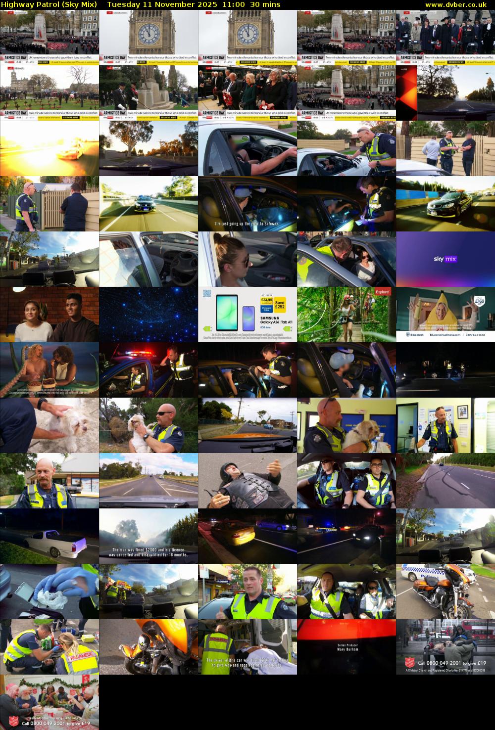 Highway Patrol (Sky Mix) Tuesday 11 November 2025 11:00 - 11:30