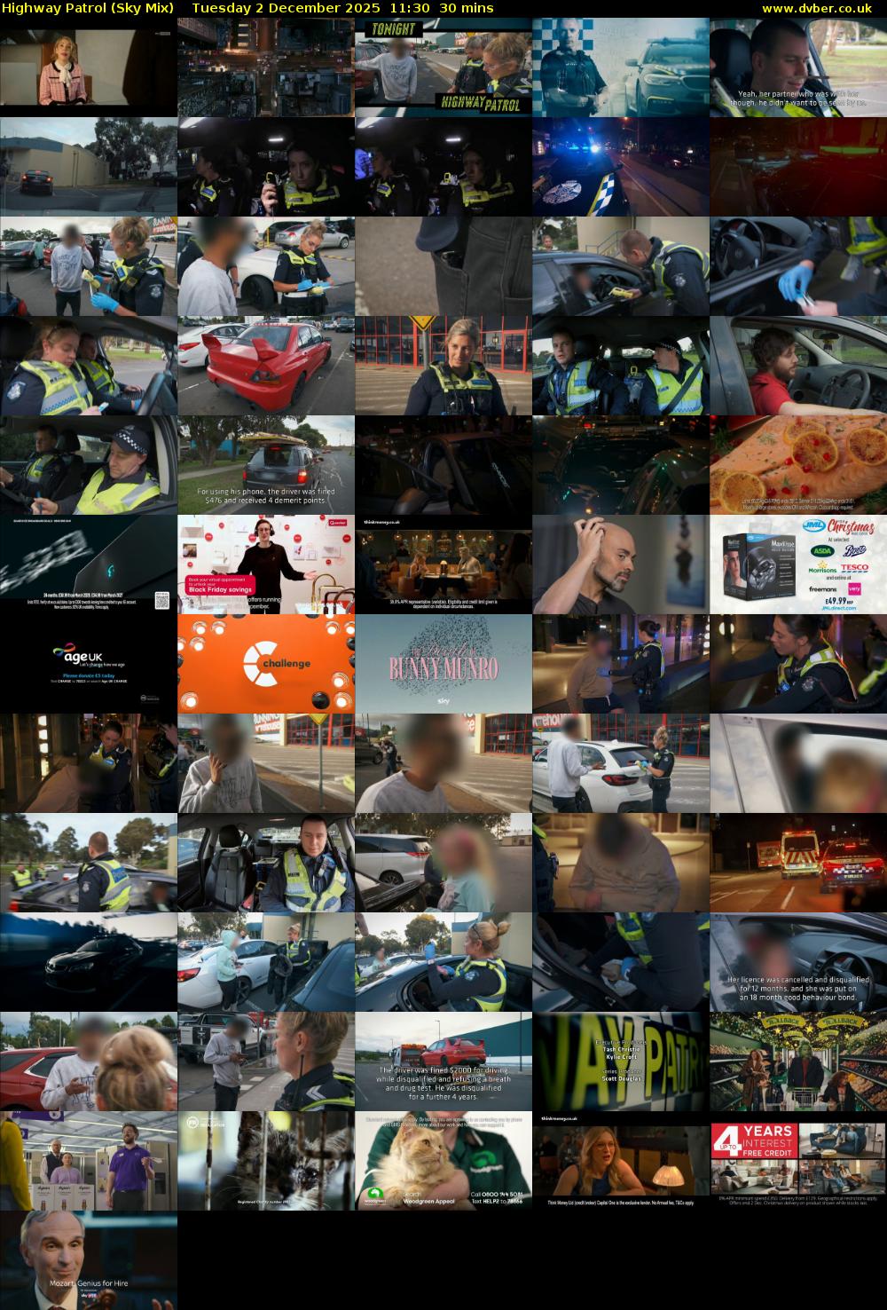 Highway Patrol (Sky Mix) Tuesday 2 December 2025 11:30 - 12:00