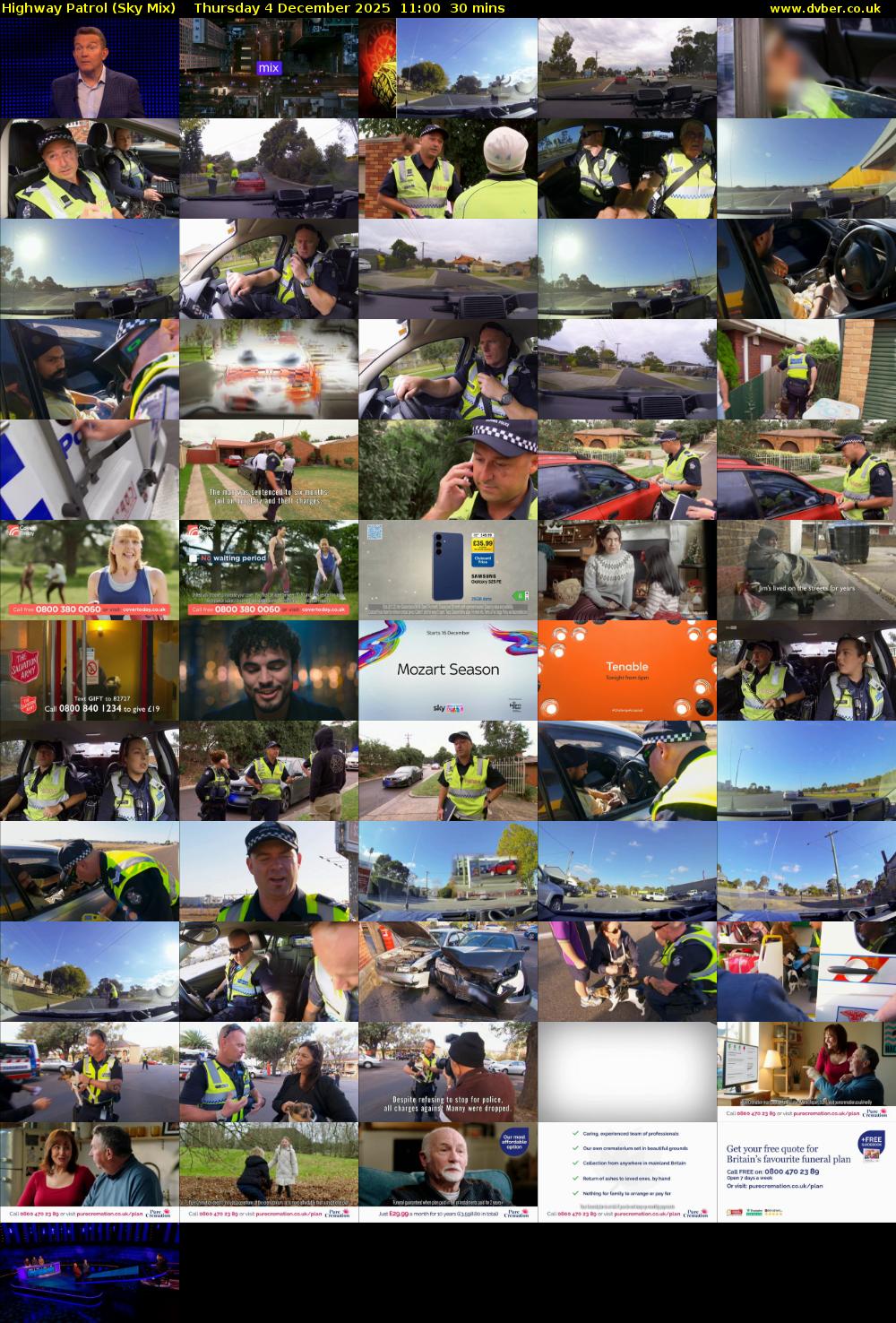 Highway Patrol (Sky Mix) Thursday 4 December 2025 11:00 - 11:30