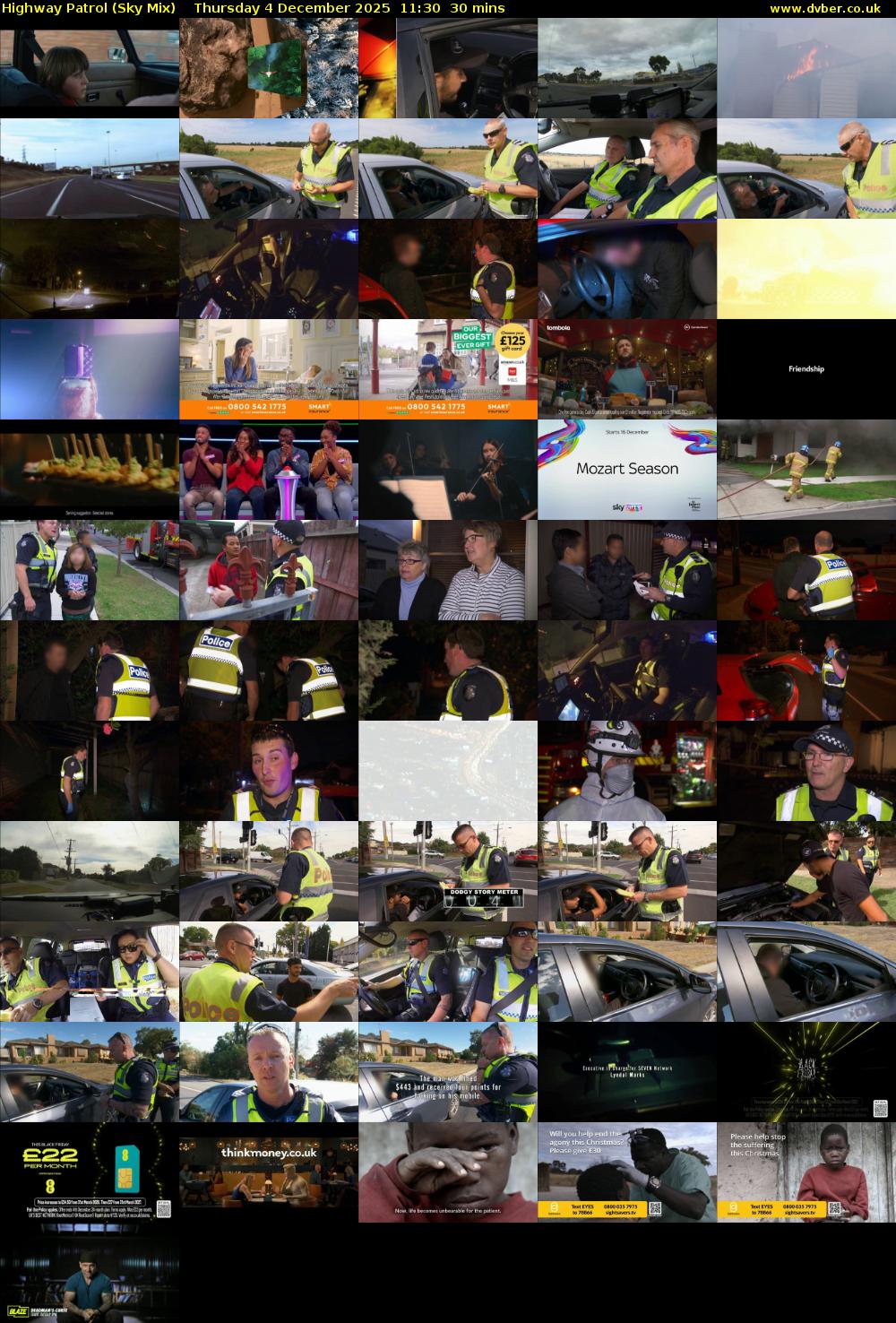 Highway Patrol (Sky Mix) Thursday 4 December 2025 11:30 - 12:00