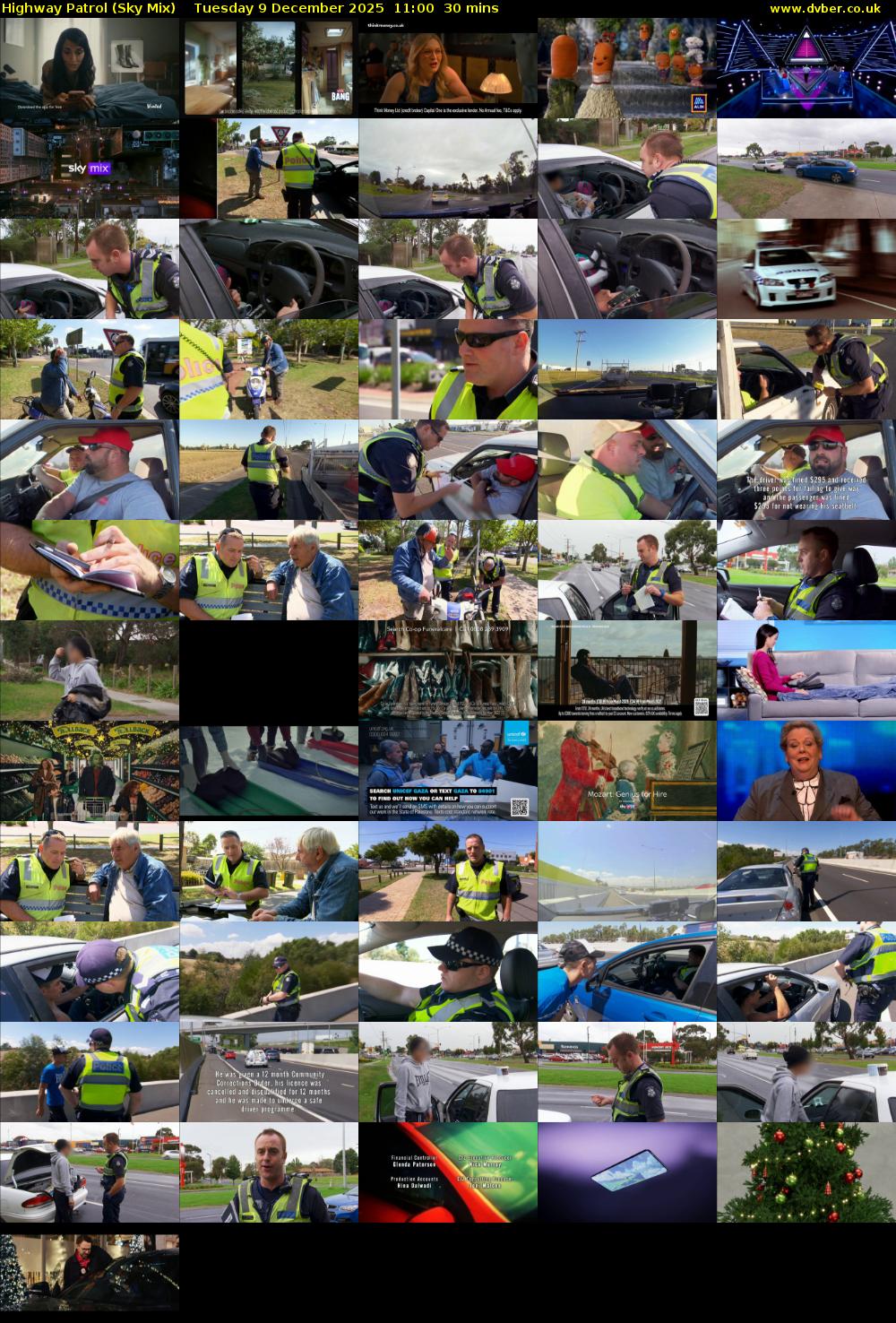 Highway Patrol (Sky Mix) Tuesday 9 December 2025 11:00 - 11:30