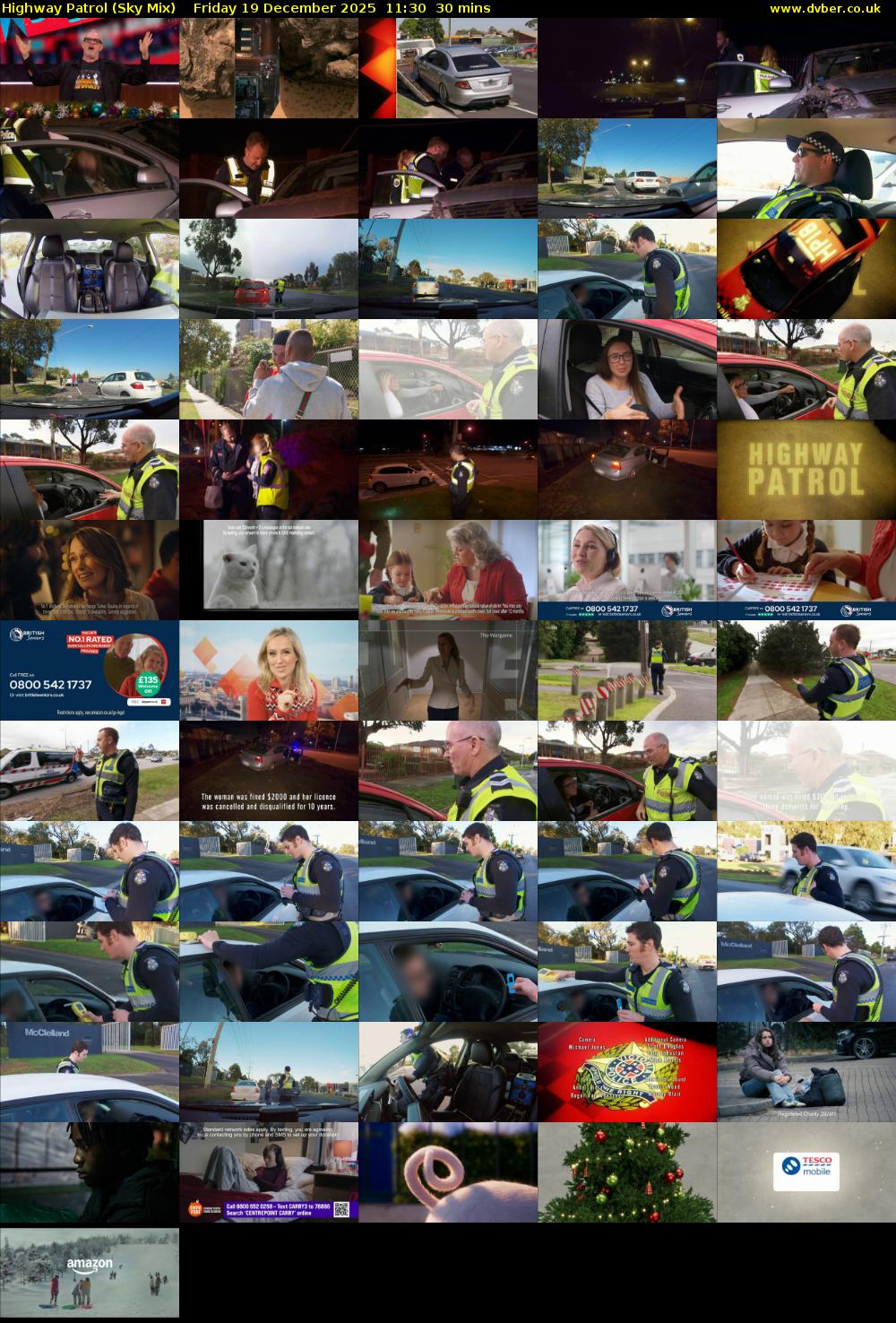 Highway Patrol (Sky Mix) Friday 19 December 2025 11:30 - 12:00