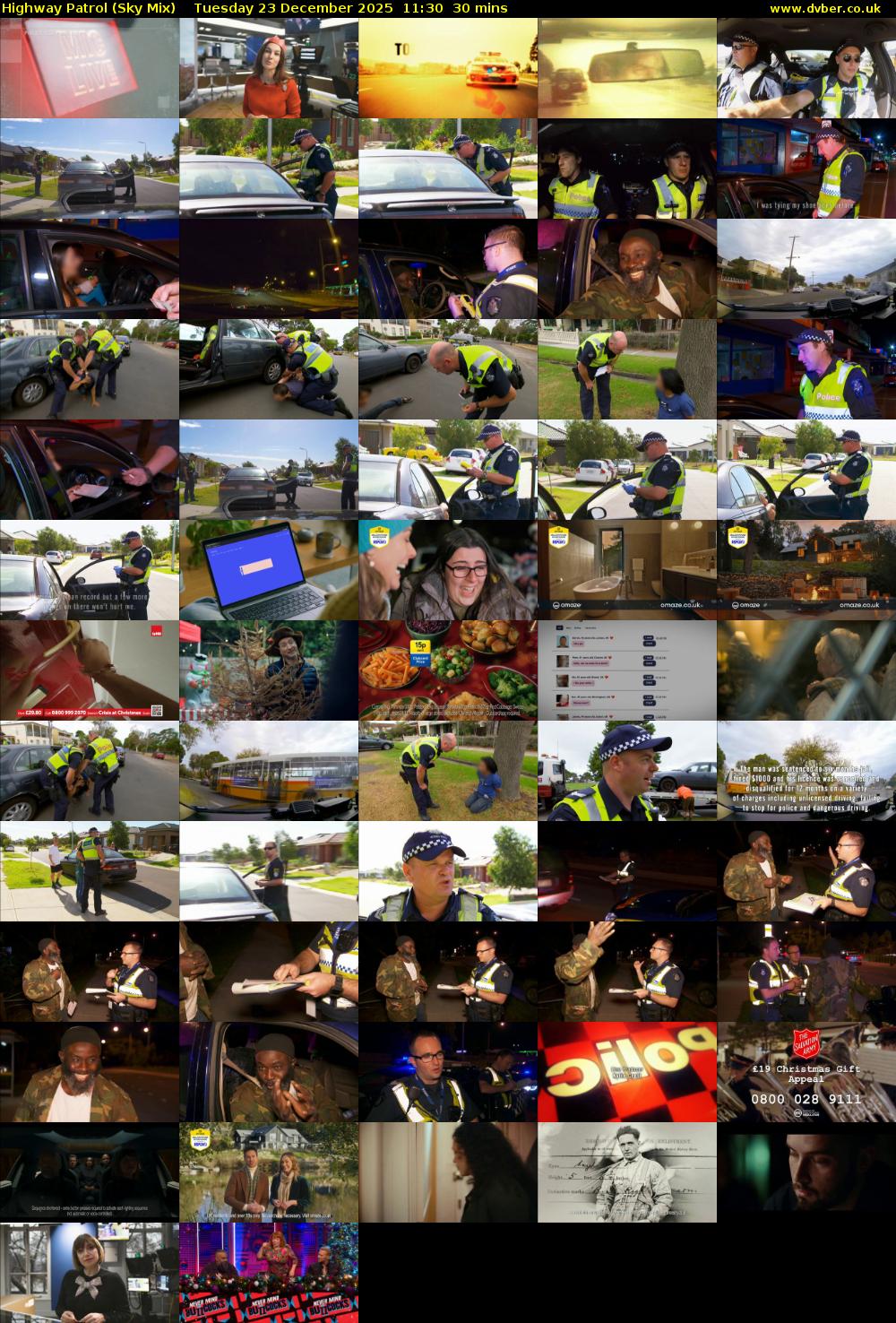 Highway Patrol (Sky Mix) Tuesday 23 December 2025 11:30 - 12:00