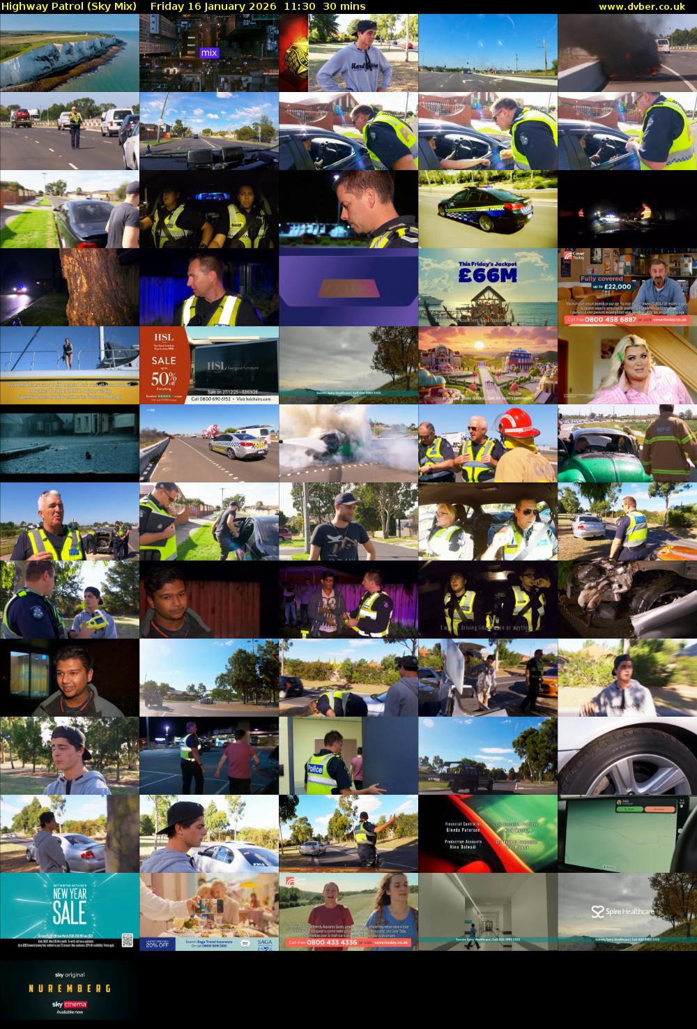 Highway Patrol (Sky Mix) Friday 16 January 2026 11:30 - 12:00