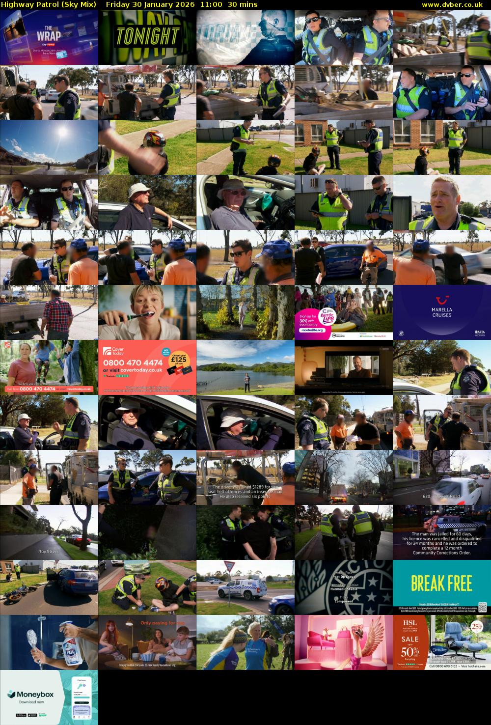 Highway Patrol (Sky Mix) Friday 30 January 2026 11:00 - 11:30