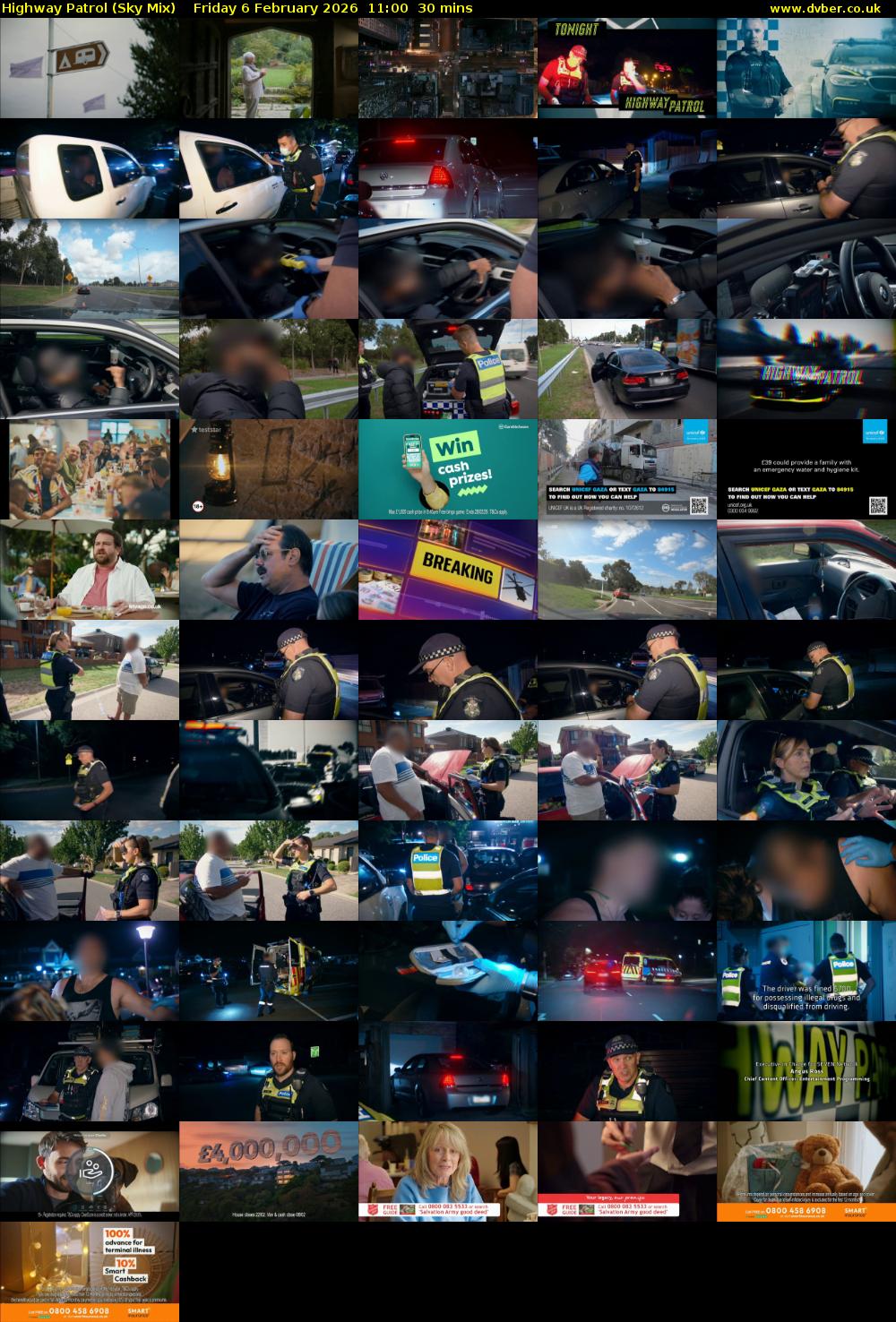 Highway Patrol (Sky Mix) Friday 6 February 2026 11:00 - 11:30
