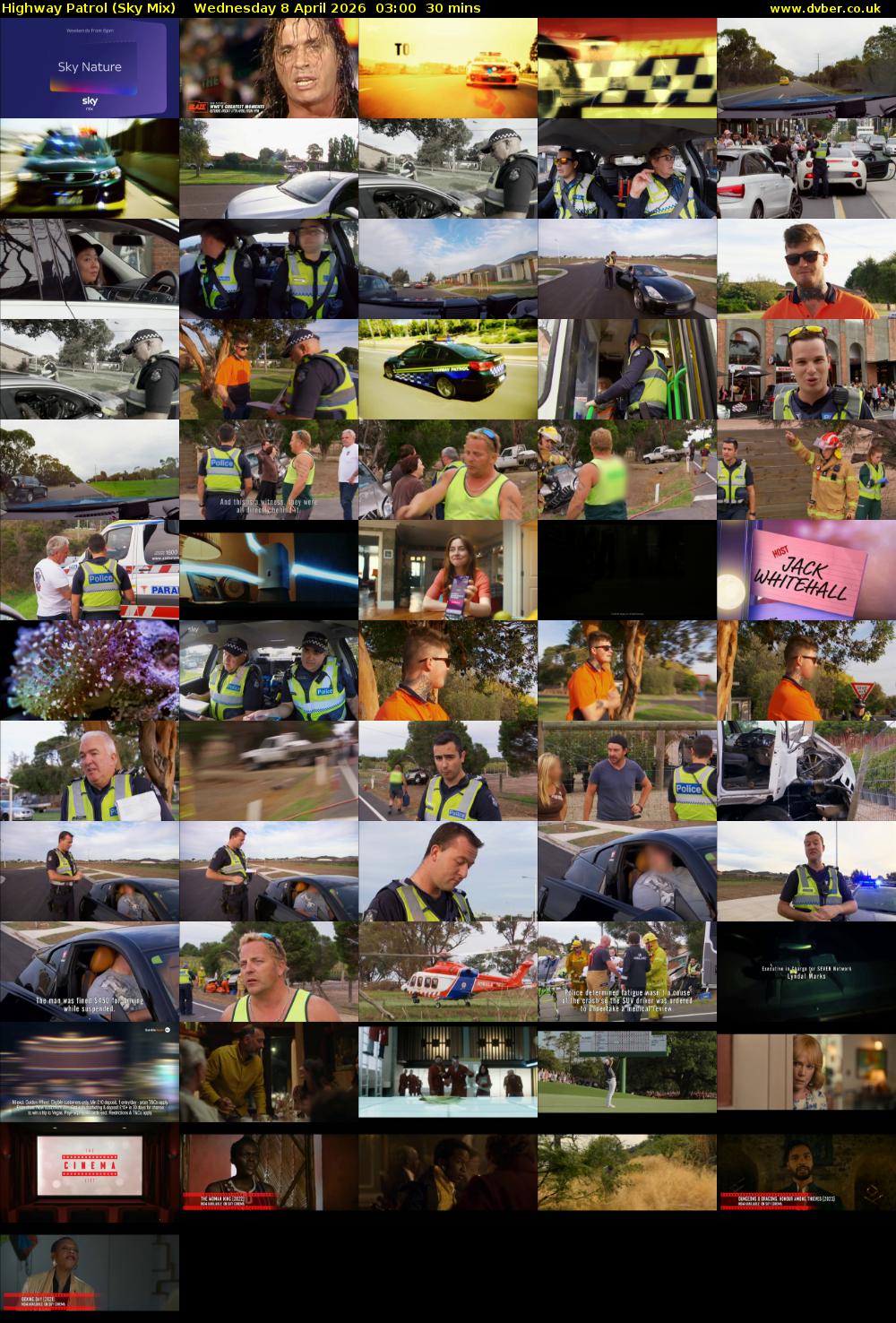 Highway Patrol (Sky Mix) Wednesday 8 April 2026 03:00 - 03:30