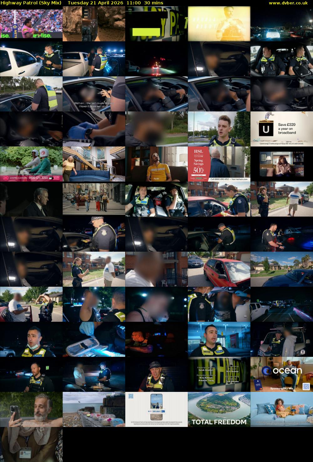 Highway Patrol (Sky Mix) Tuesday 21 April 2026 11:00 - 11:30