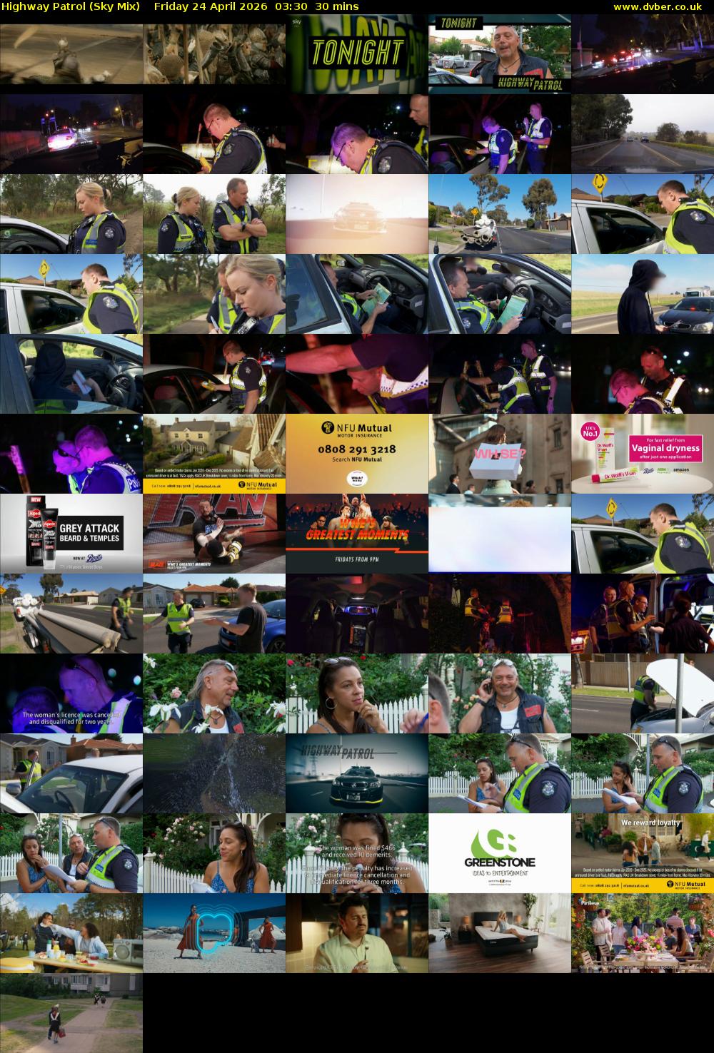 Highway Patrol (Sky Mix) Friday 24 April 2026 03:30 - 04:00